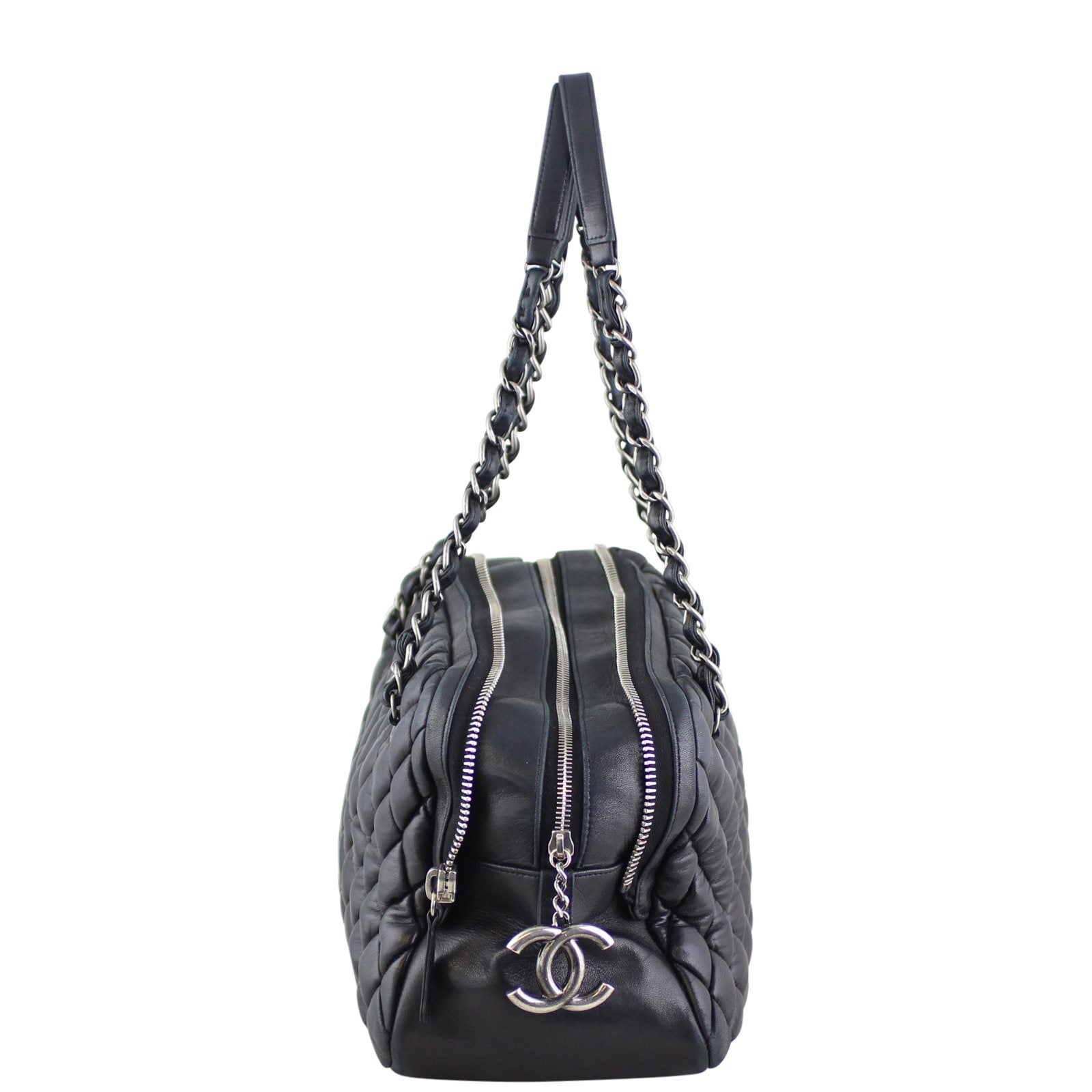 Chanel Quilted Bowling Bag
