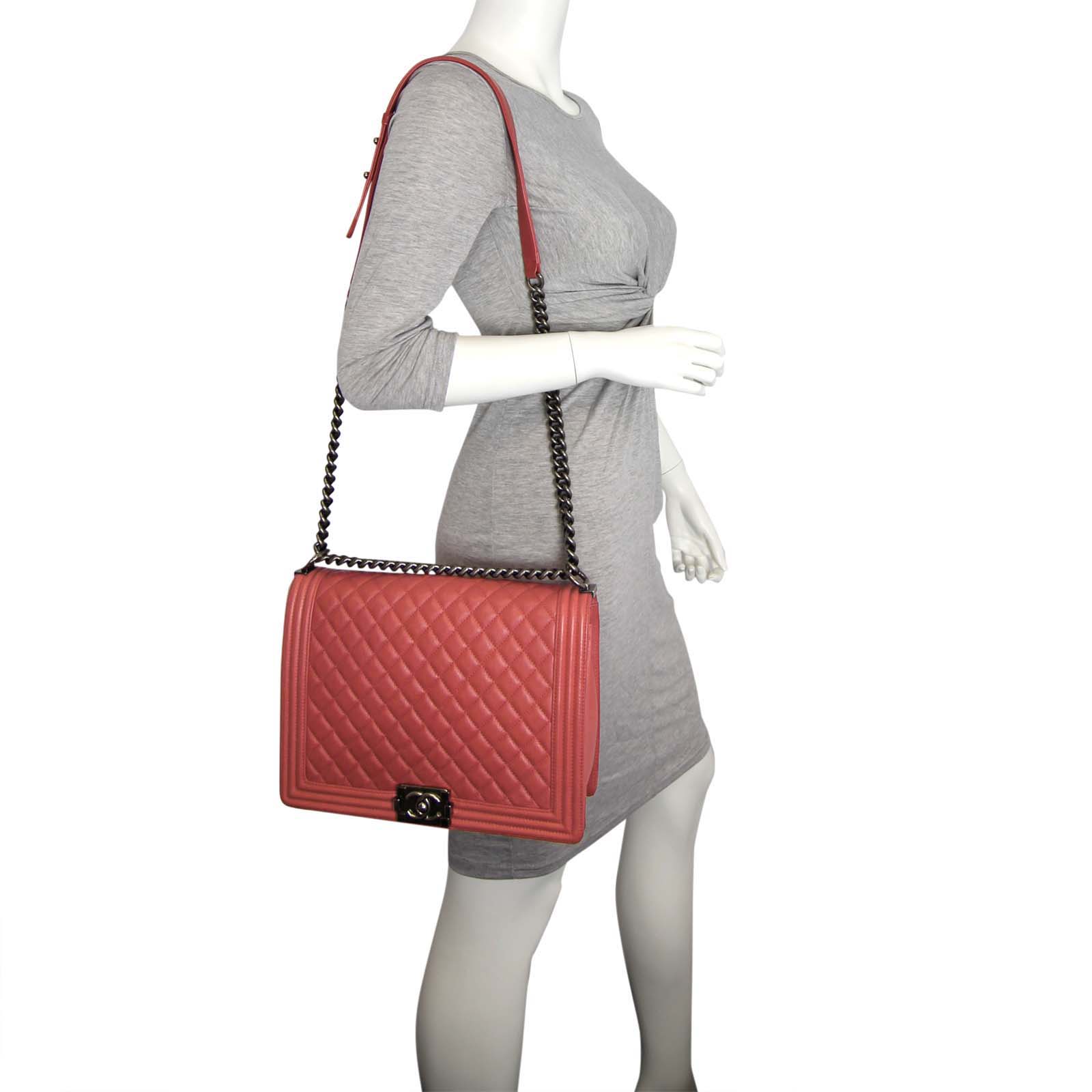 Chanel Boy Large | Red