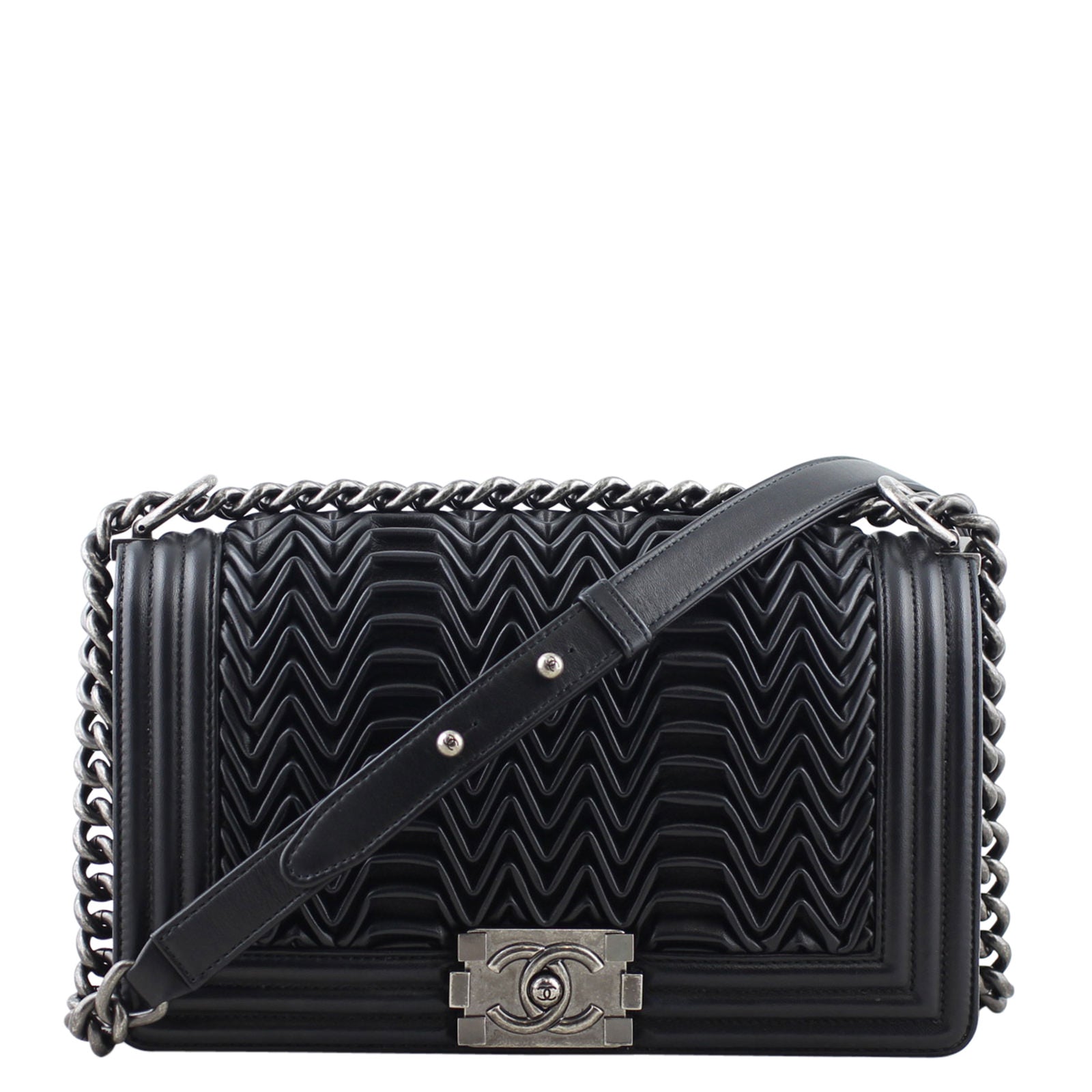 Chanel Pleated Boy Old Medium