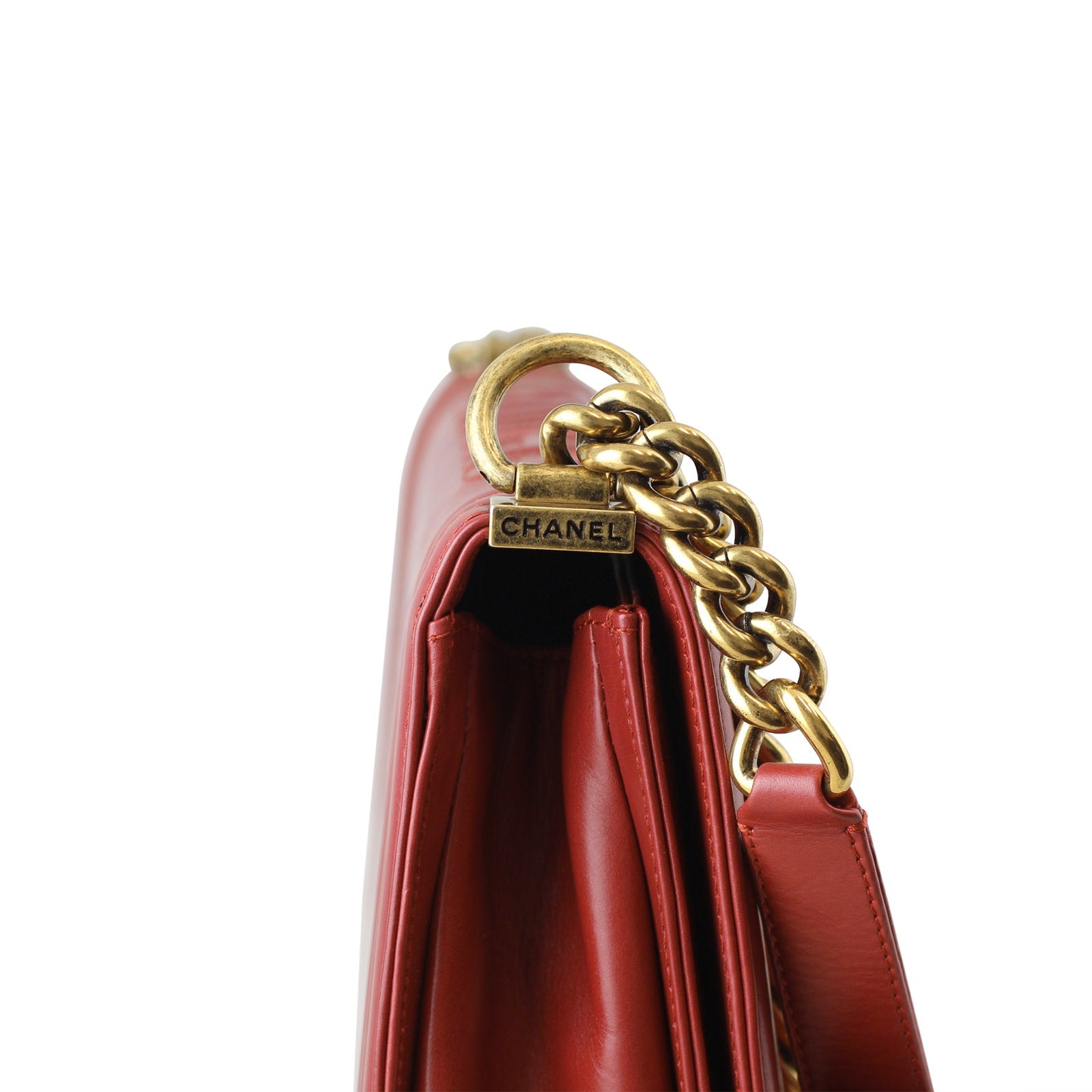 Chanel Boy Large | Red 15 Series