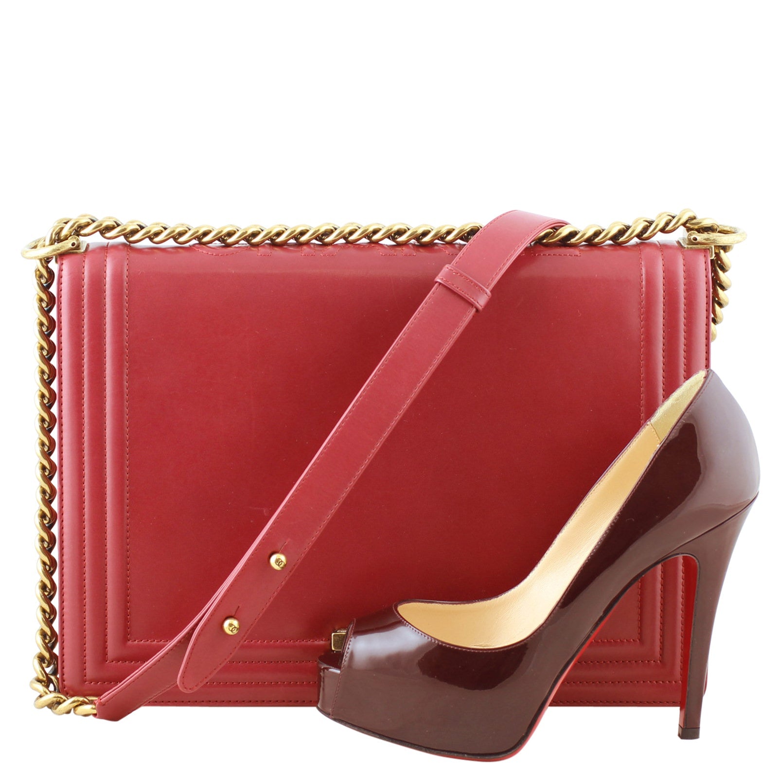 Chanel Boy Large | Red 15 Series