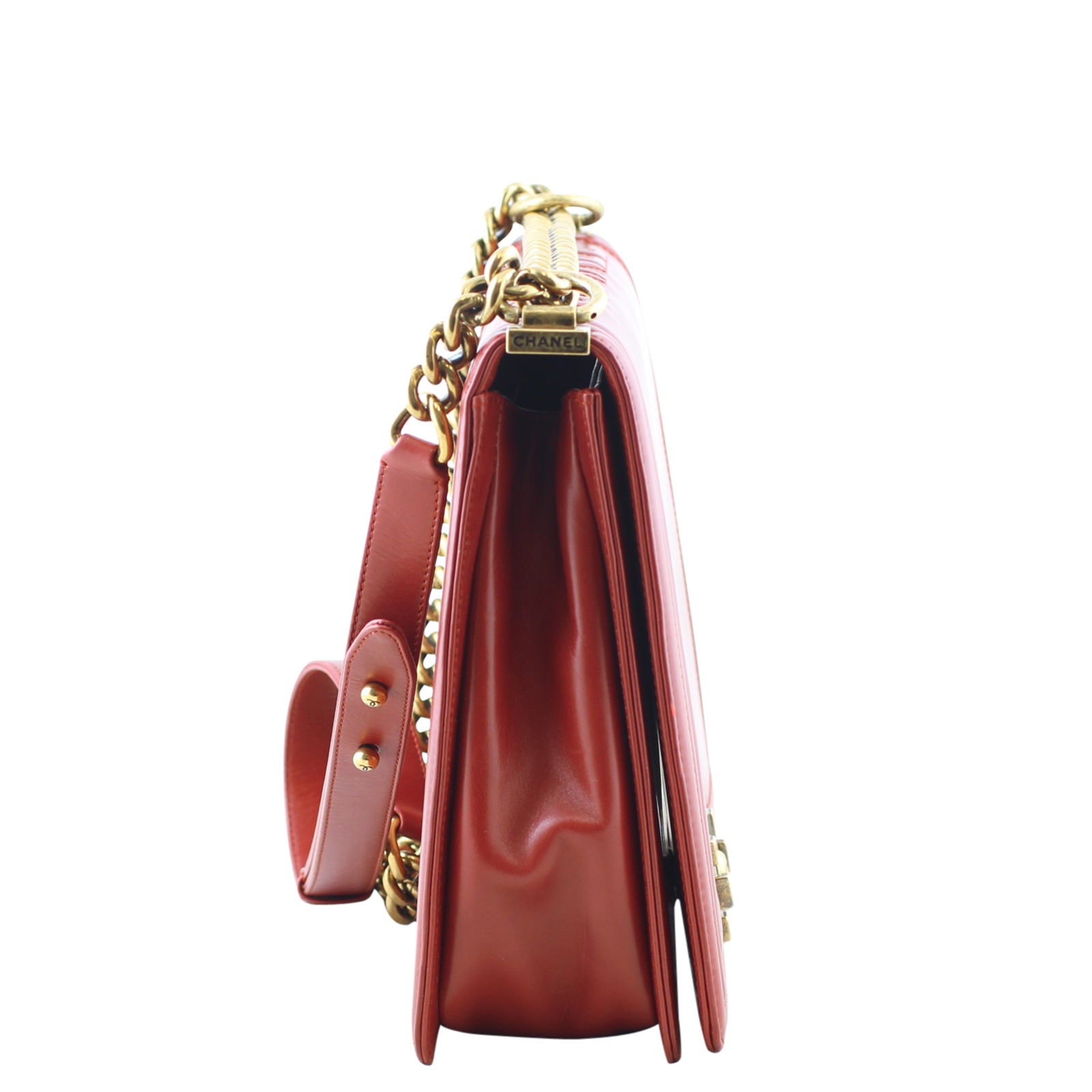 Chanel Boy Large | Red 15 Series
