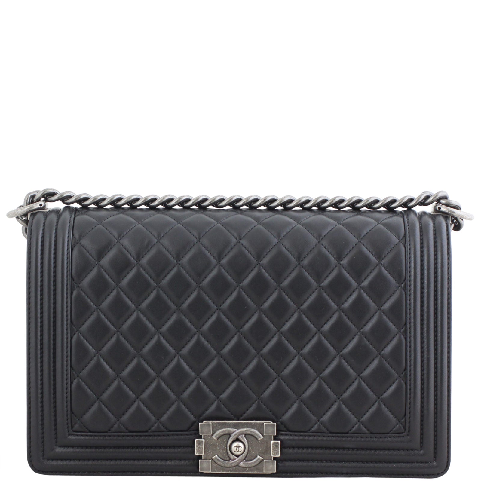 Chanel Boy New Medium | Black Lambskin