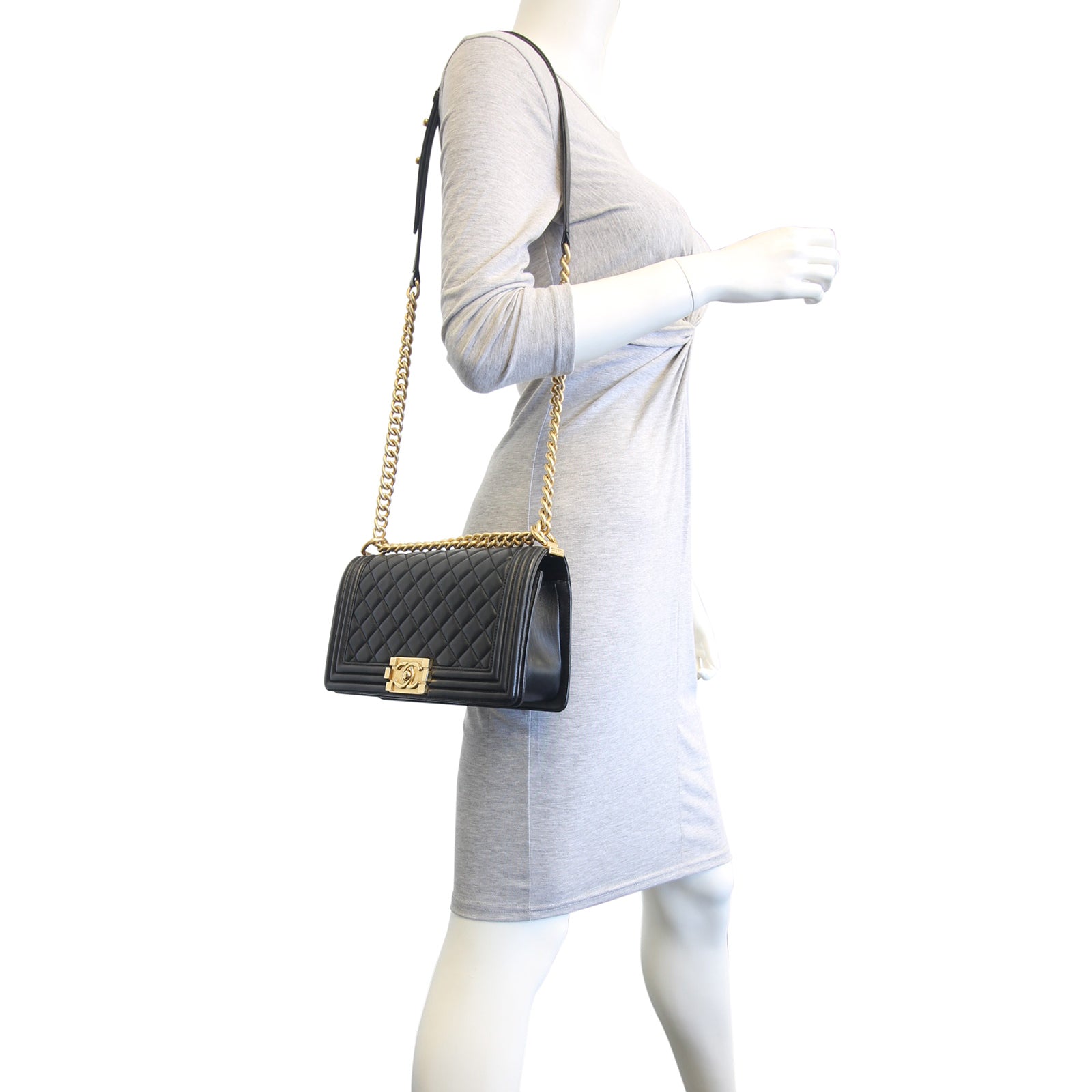 Chanel Boy Old Medium |Gold Hardware 23 Series