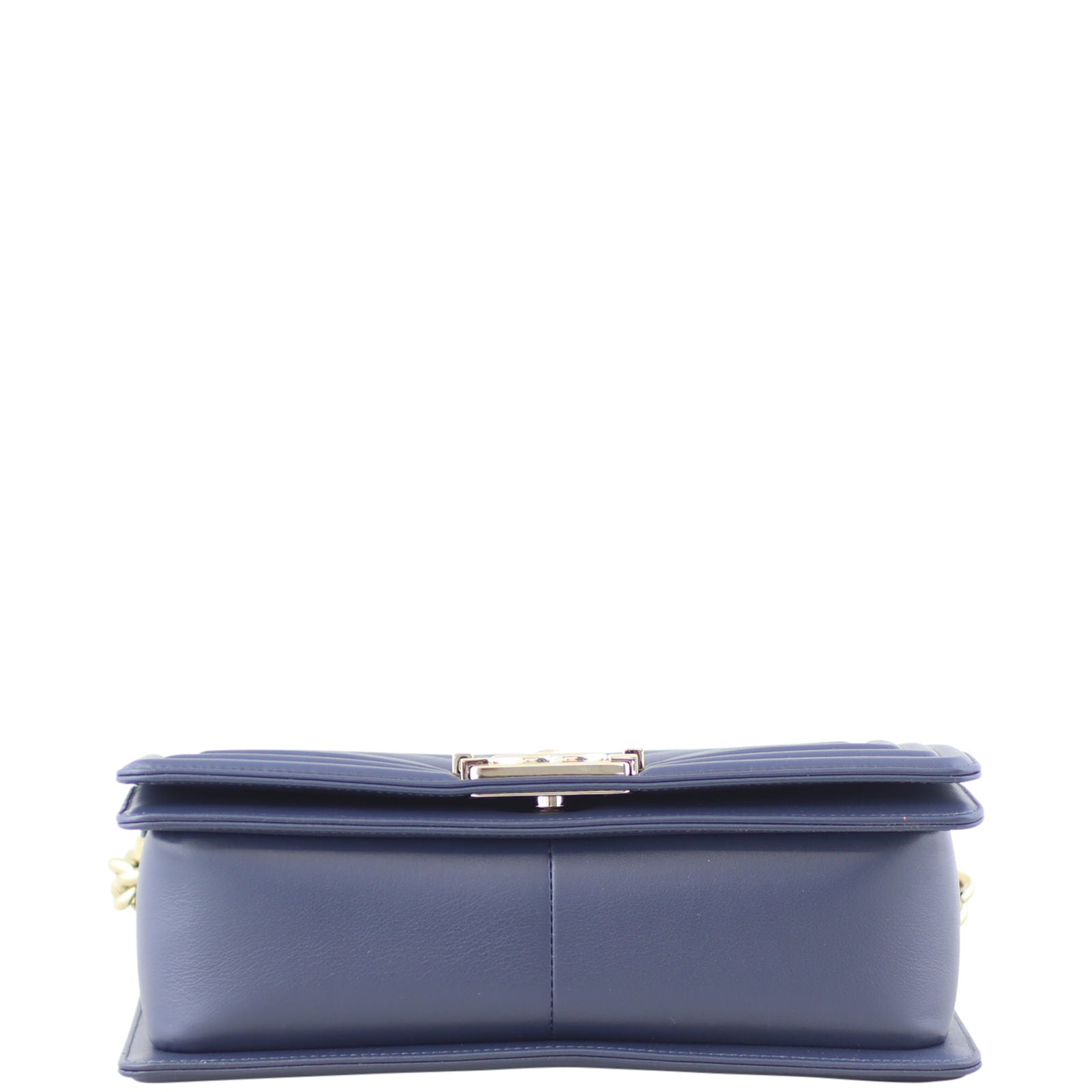 Chanel Boy Chevron Old Medium |  Navy Blue