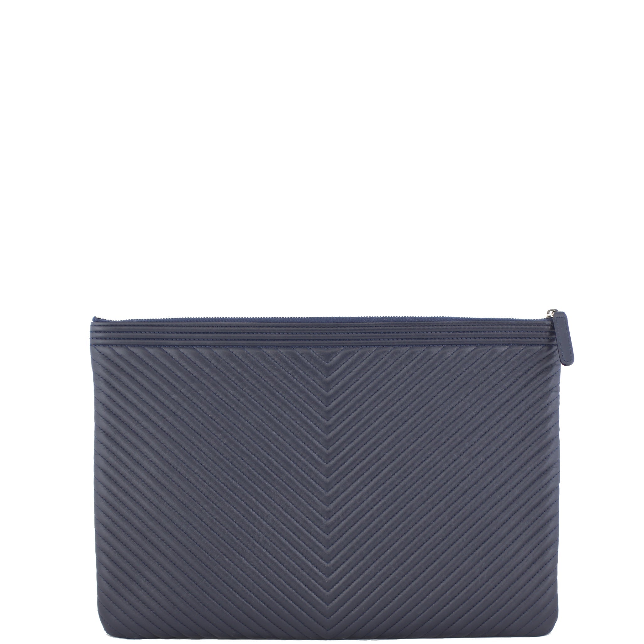 Chanel Boy Chevron O-Case Large