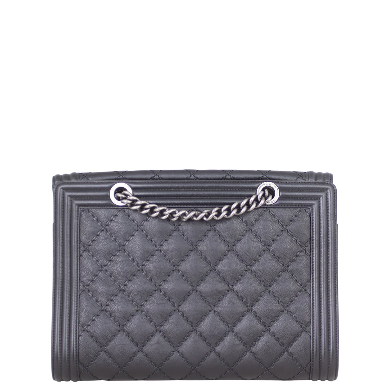 Chanel Boy Double Stitch Large Shopping Tote