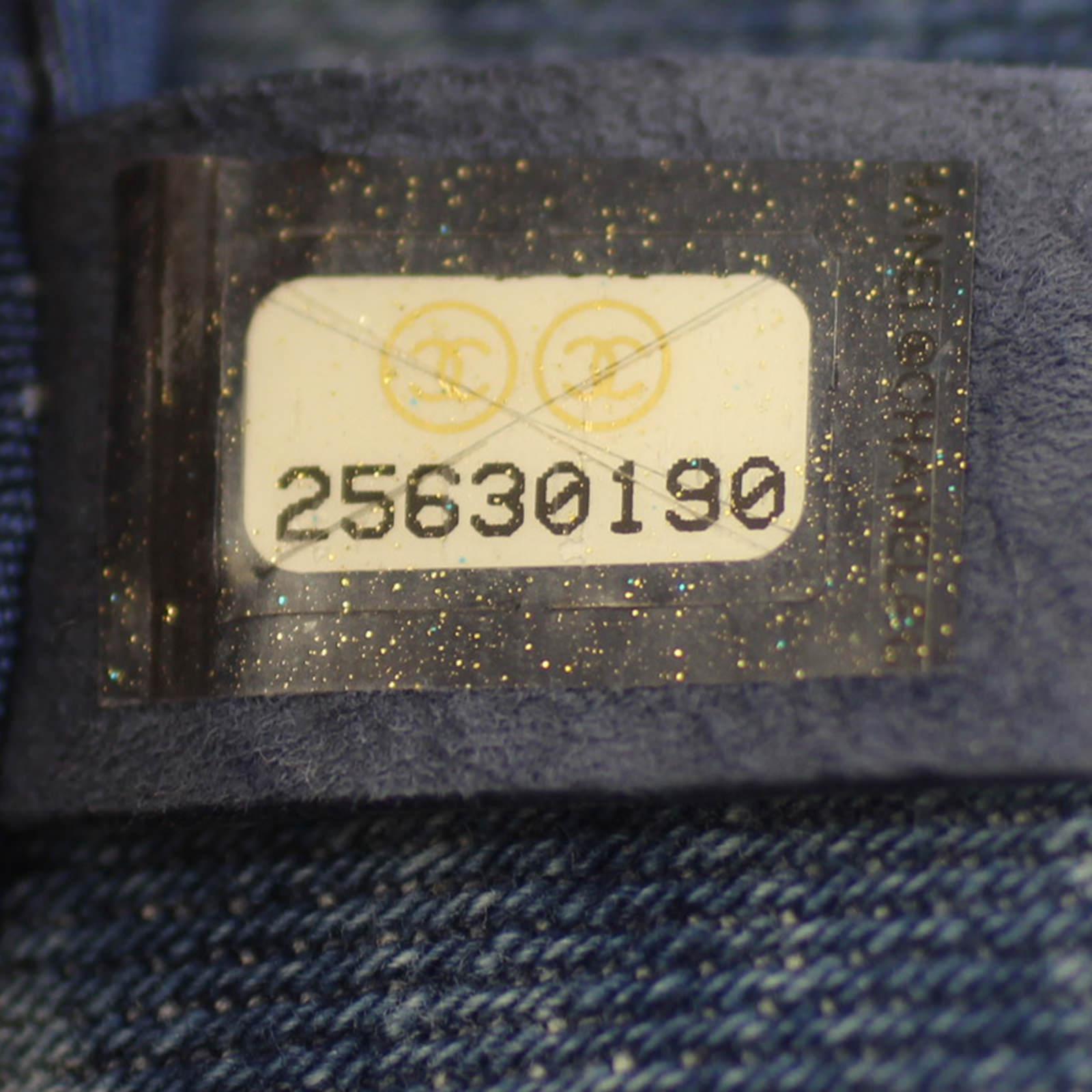 Chanel Tweed and Denim Boy Old Medium
