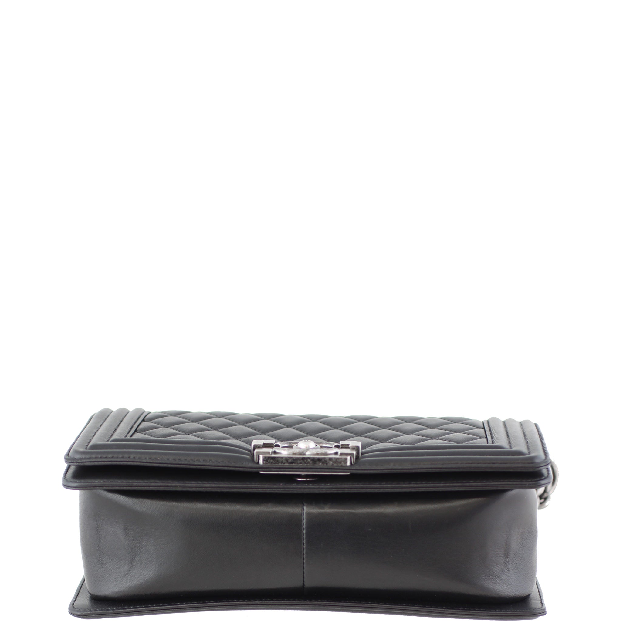 Chanel Boy Bag Old Medium | Black Lambskin 21 Series