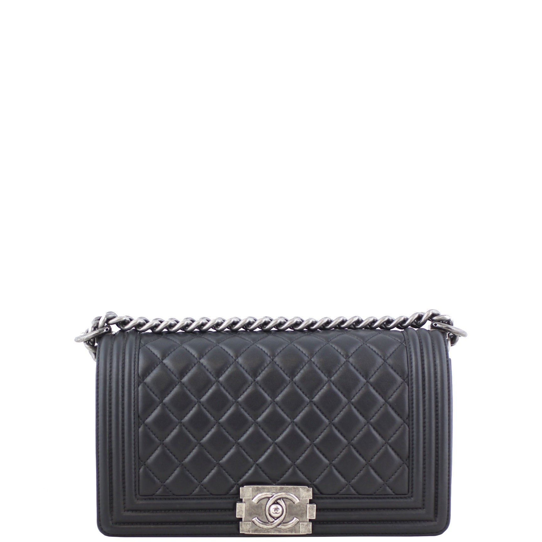 Chanel Boy Bag Old Medium | Black 19 Series