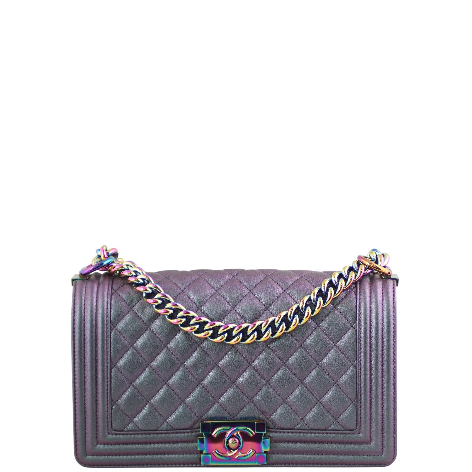 Chanel Boy Old Medium | Iridescent