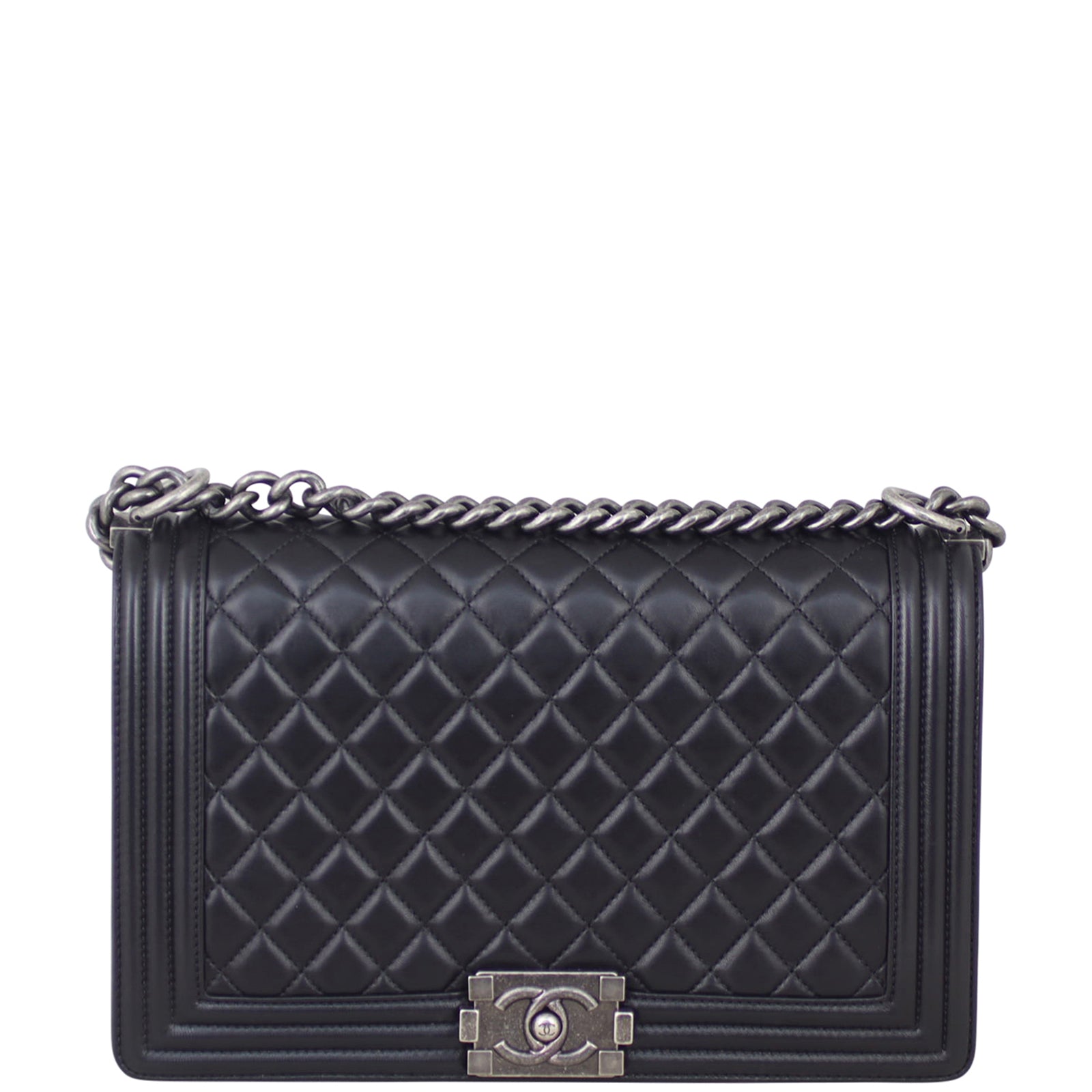 Chanel Boy New Medium | Black Lambskin 23 Series