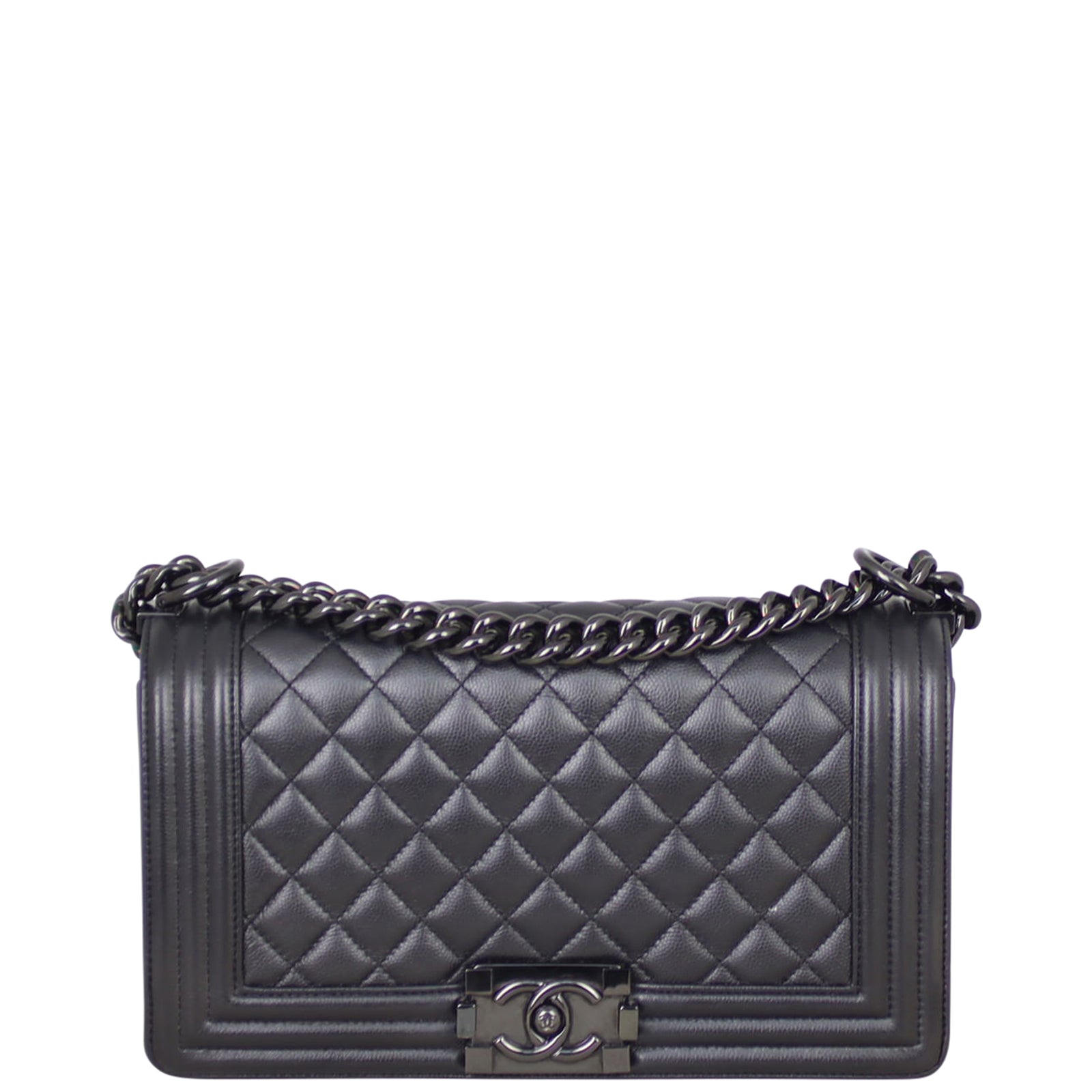 Chanel Boy Old Medium | Black Hardware