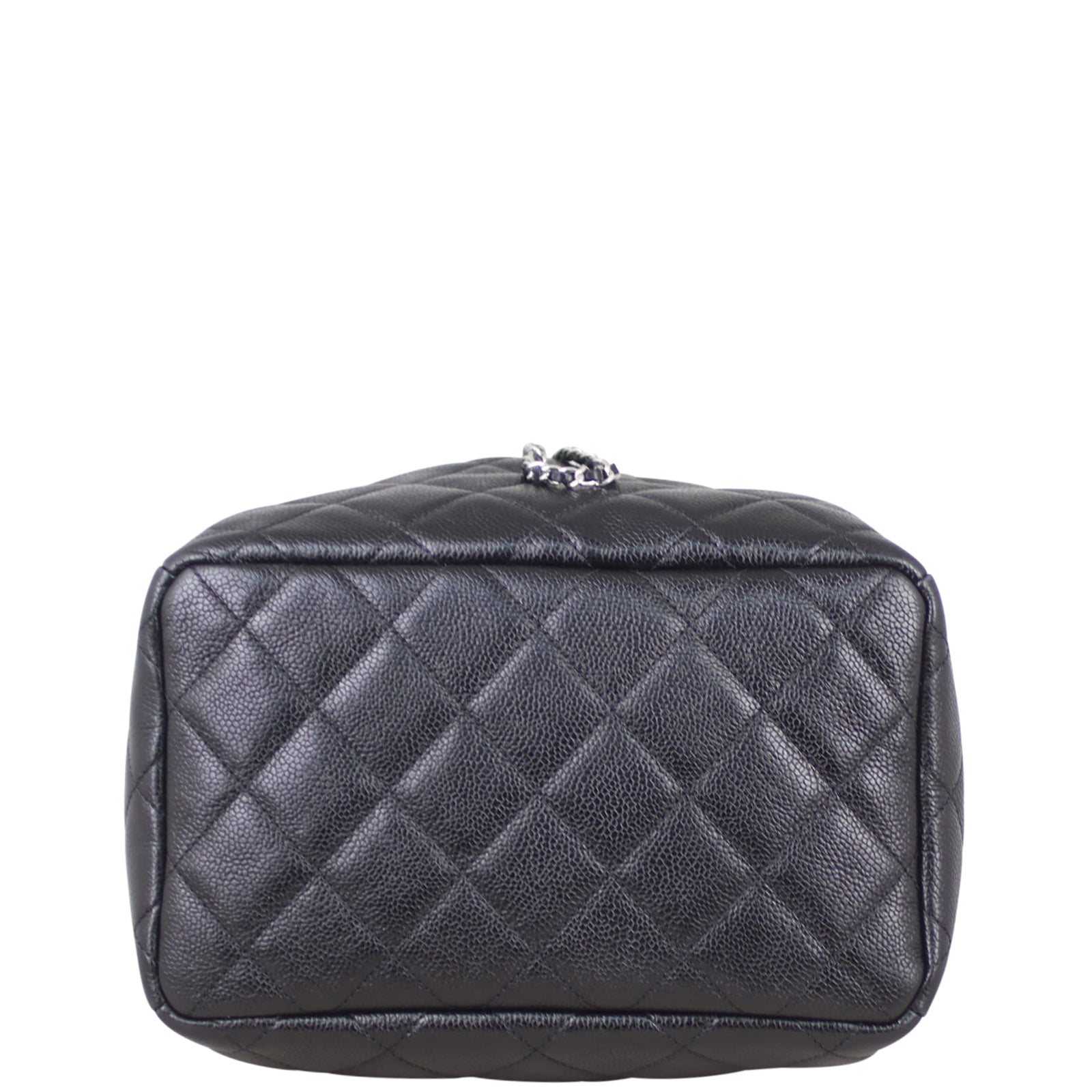 Chanel Quilted CC Drawstring Bucket Bag | Black Soft