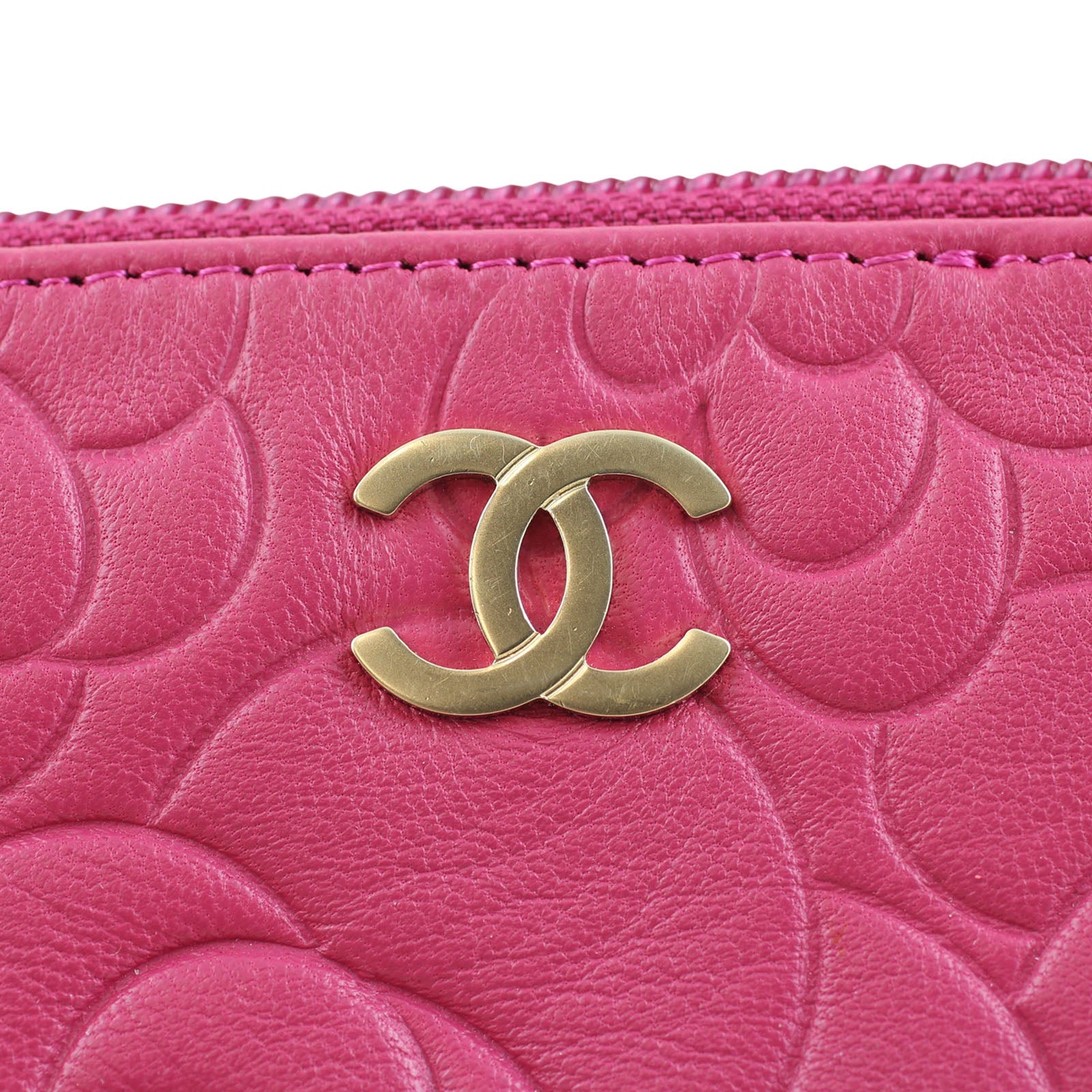 Chanel Camellia Key Pouch