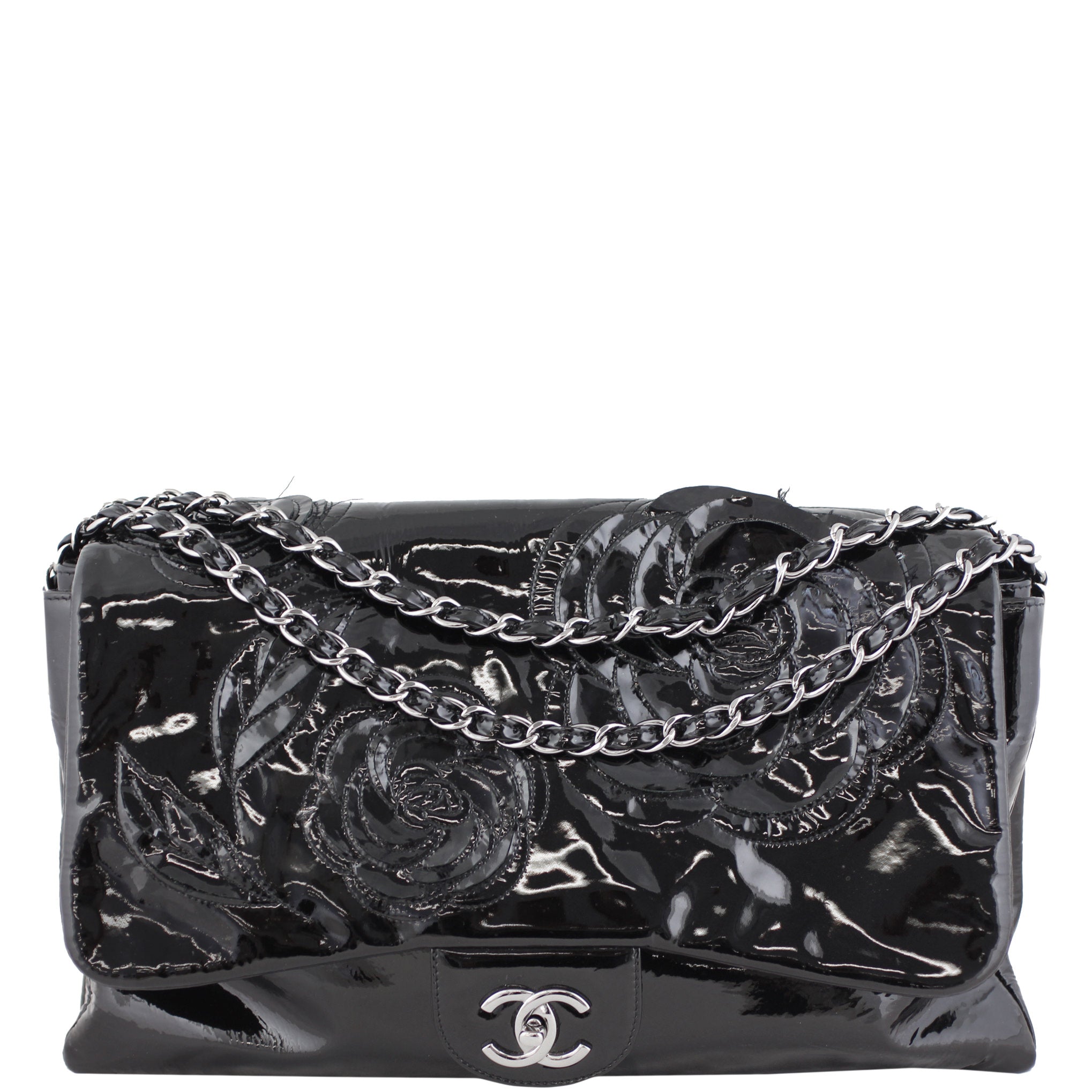 Chanel Camellia Petals Single Flap Maxi