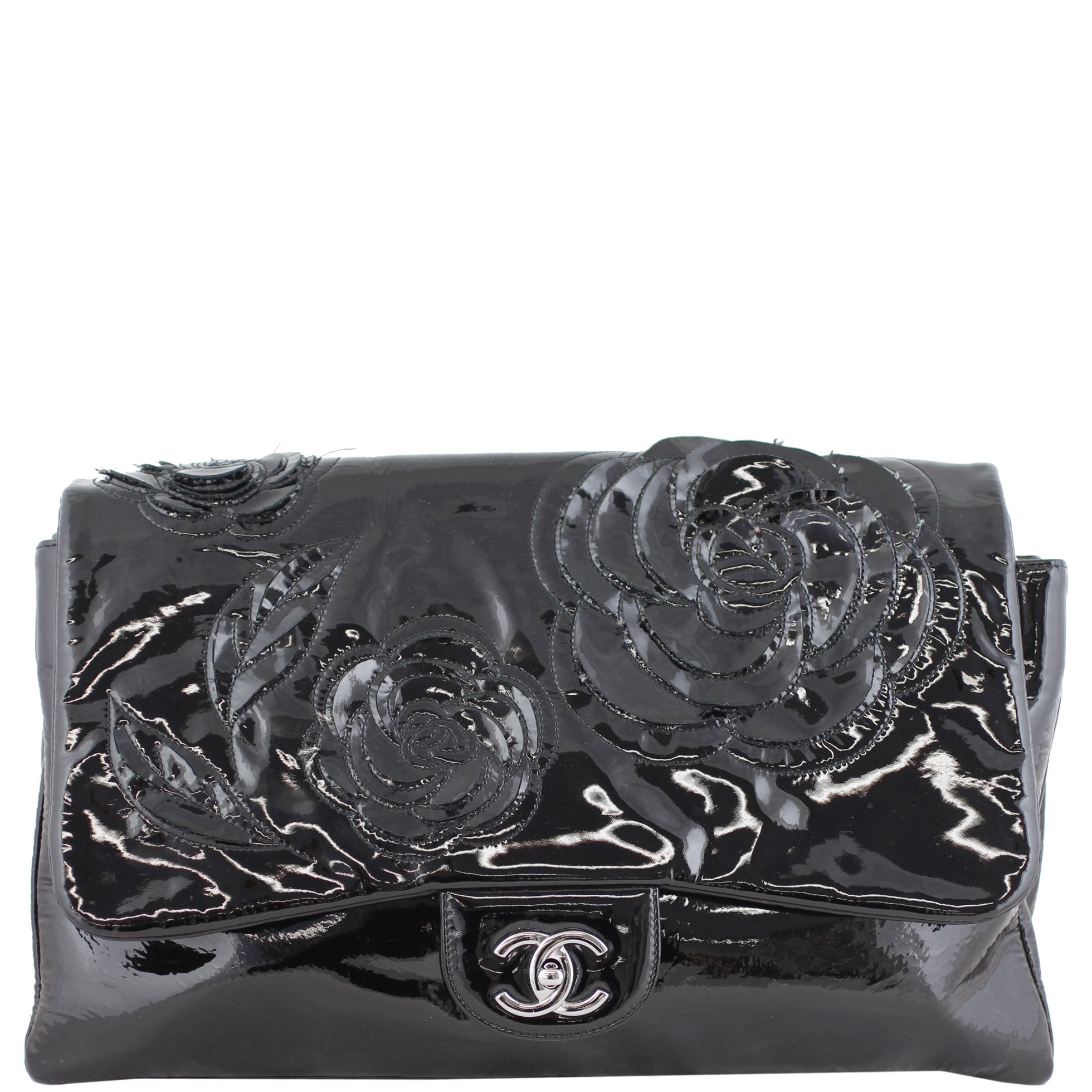Chanel Camellia Petals Single Flap Maxi