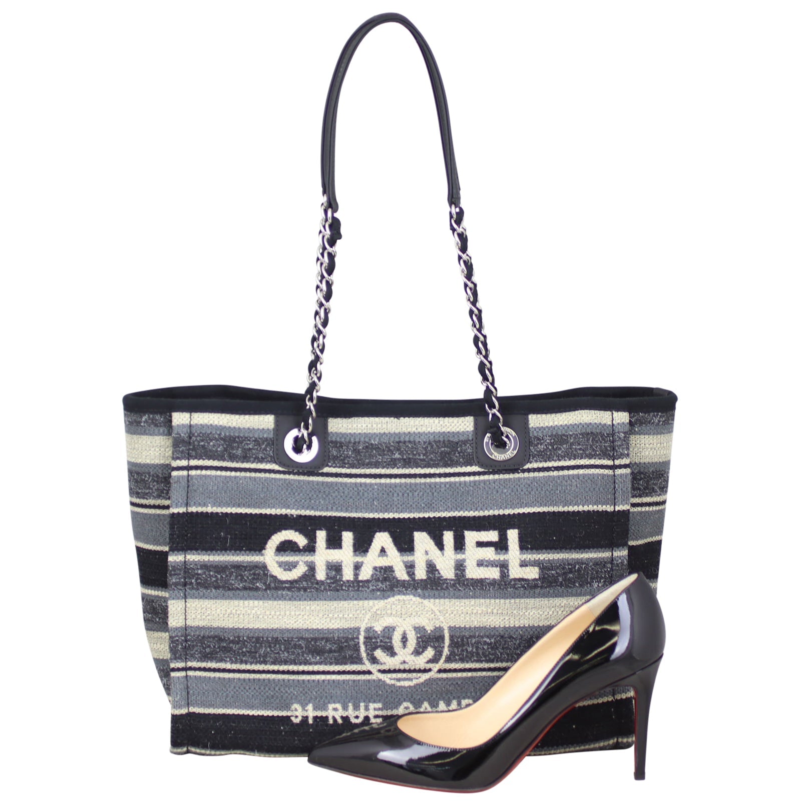 Chanel Canvas Deauville Tote Medium