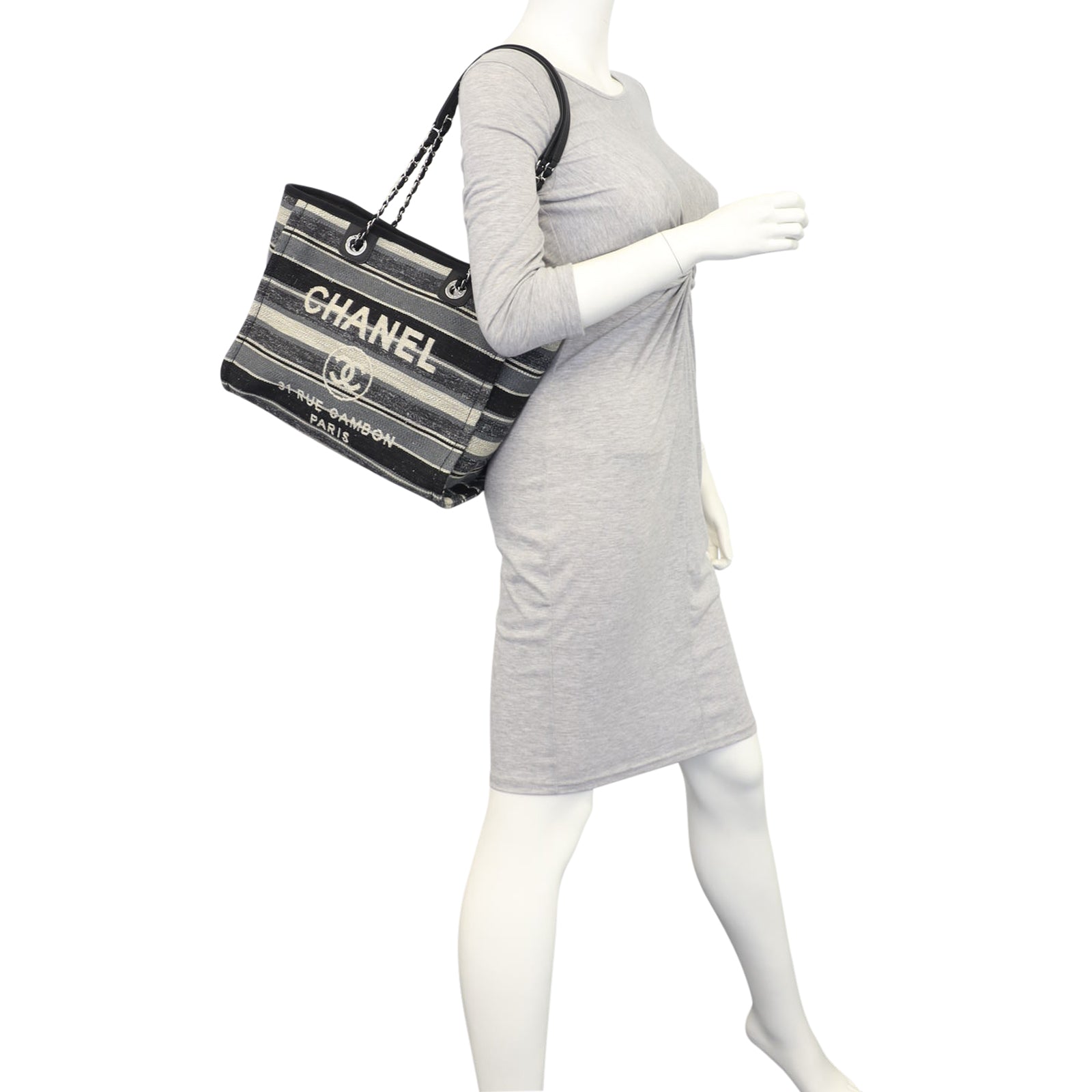 Chanel Canvas Deauville Tote Medium