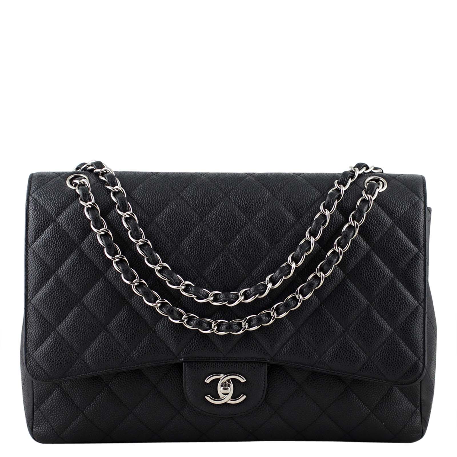 Chanel Classic Single Flap Maxi | Black Caviar 13 Series