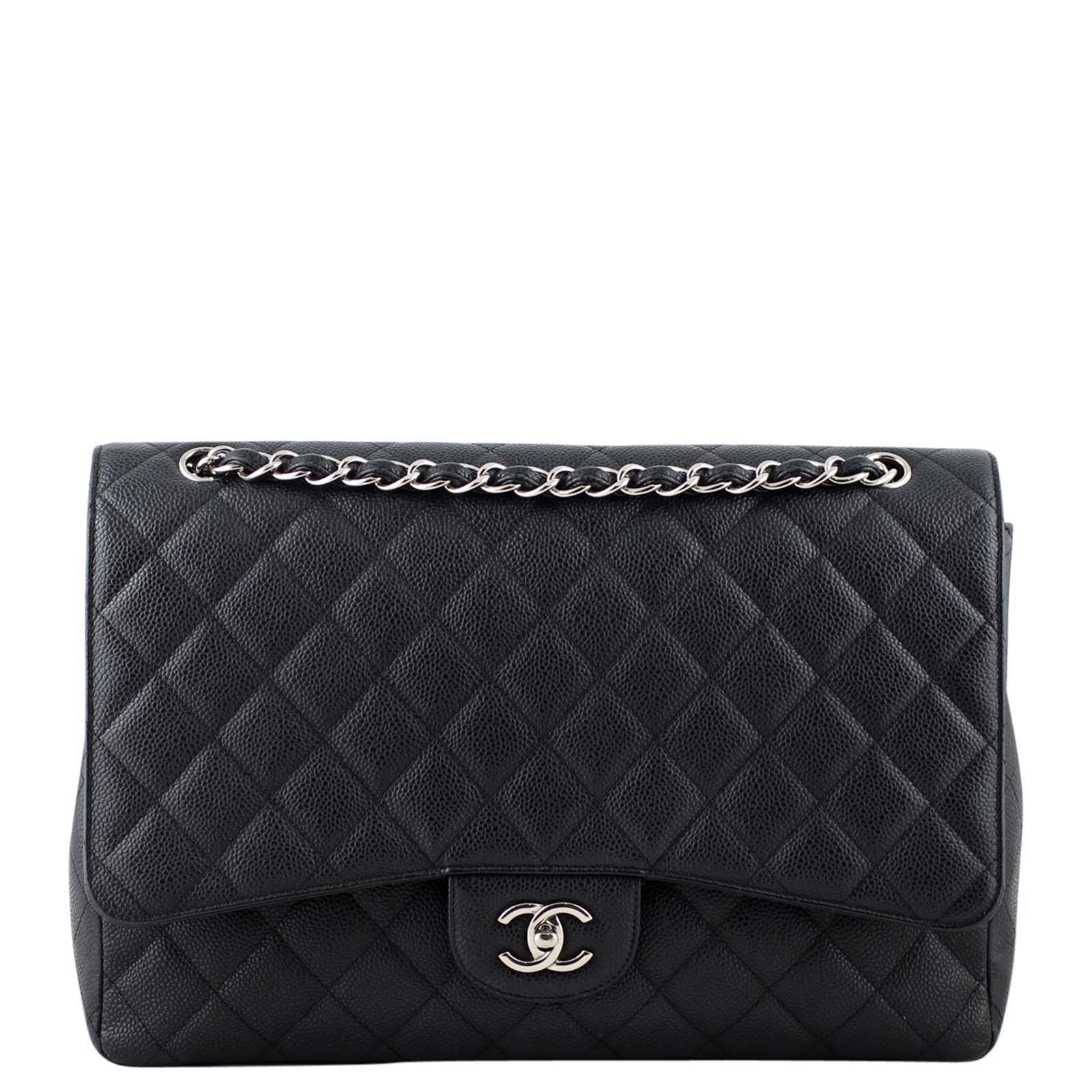 Chanel Classic Single Flap Maxi | Black Caviar 13 Series
