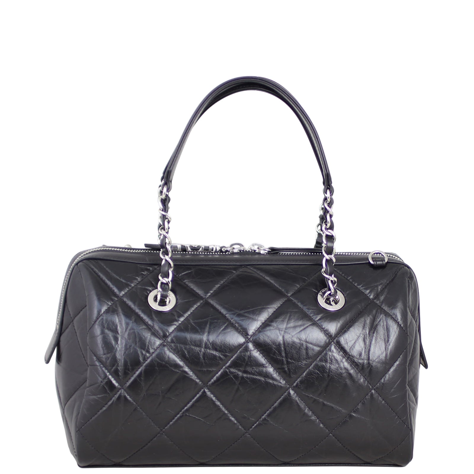 Chanel CC Quilted Bowling Bag Small