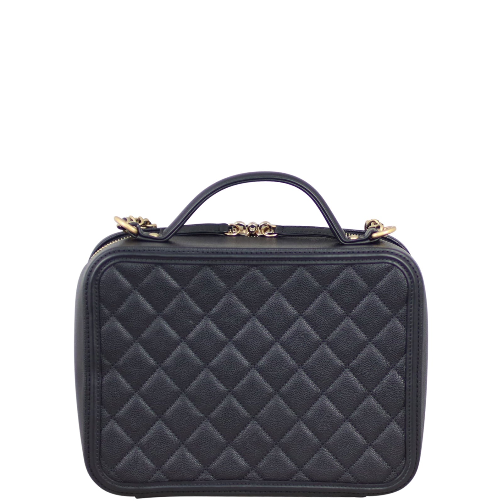 Chanel CC Filigree Vanity Case Large