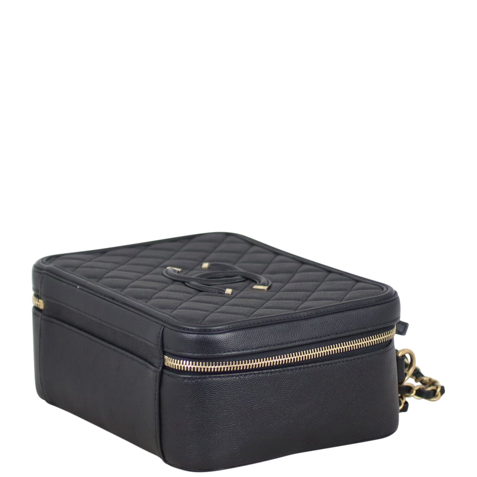 Chanel CC Filigree Vanity Case Large