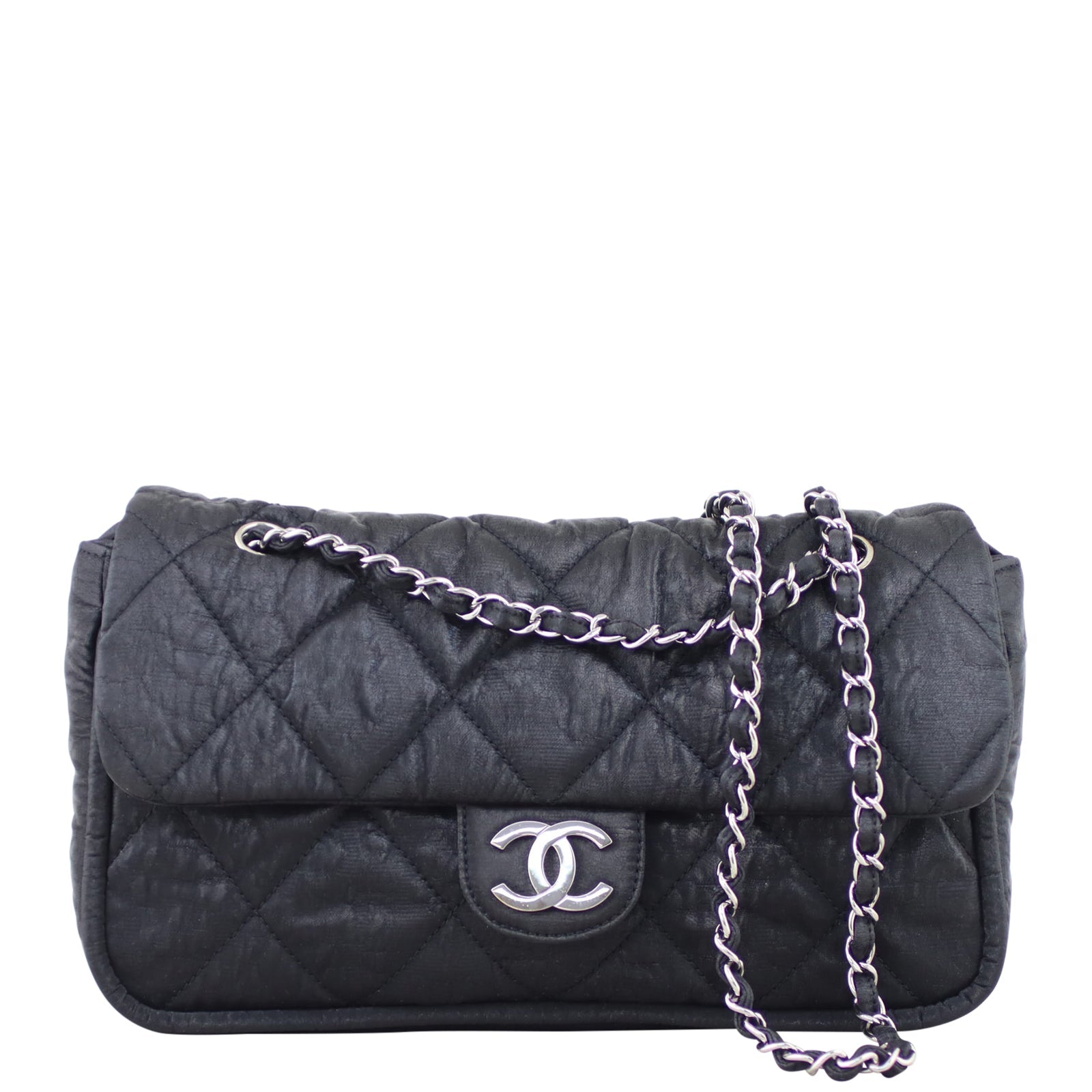 Chanel CC Metallic Quilted Flap Bag