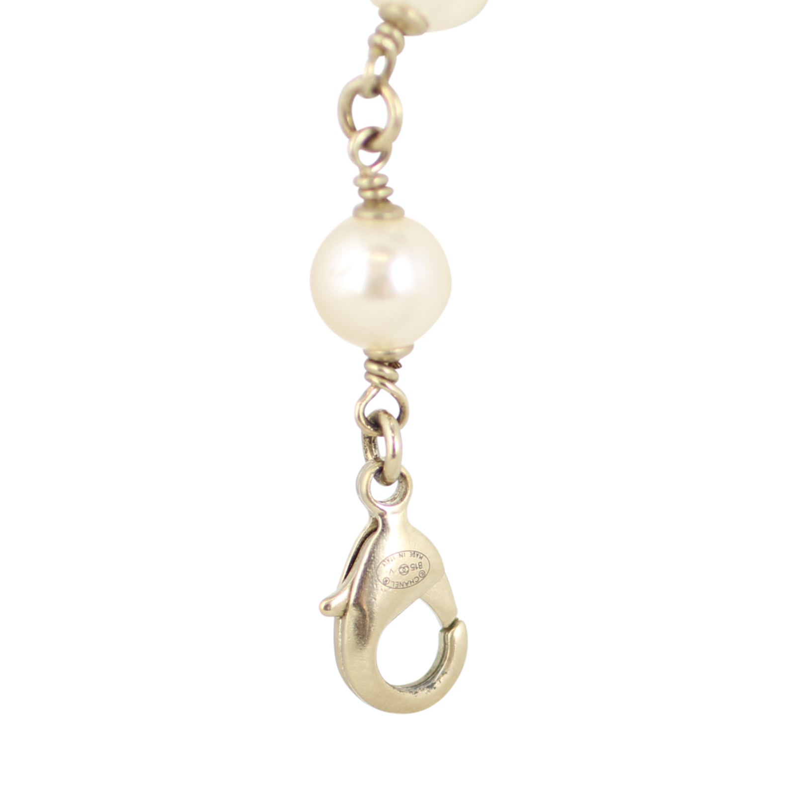 Chanel CC Pearl Bracelet | Antiqued