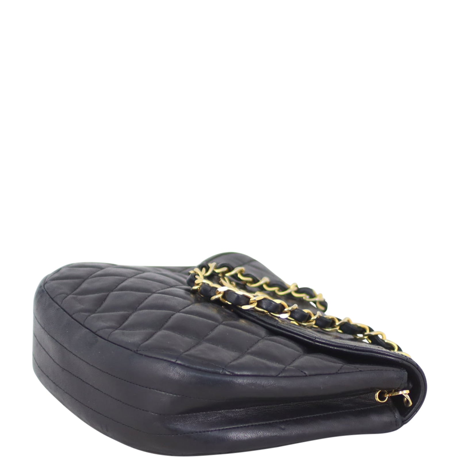 Chanel CC Round Quilted Flap Bag