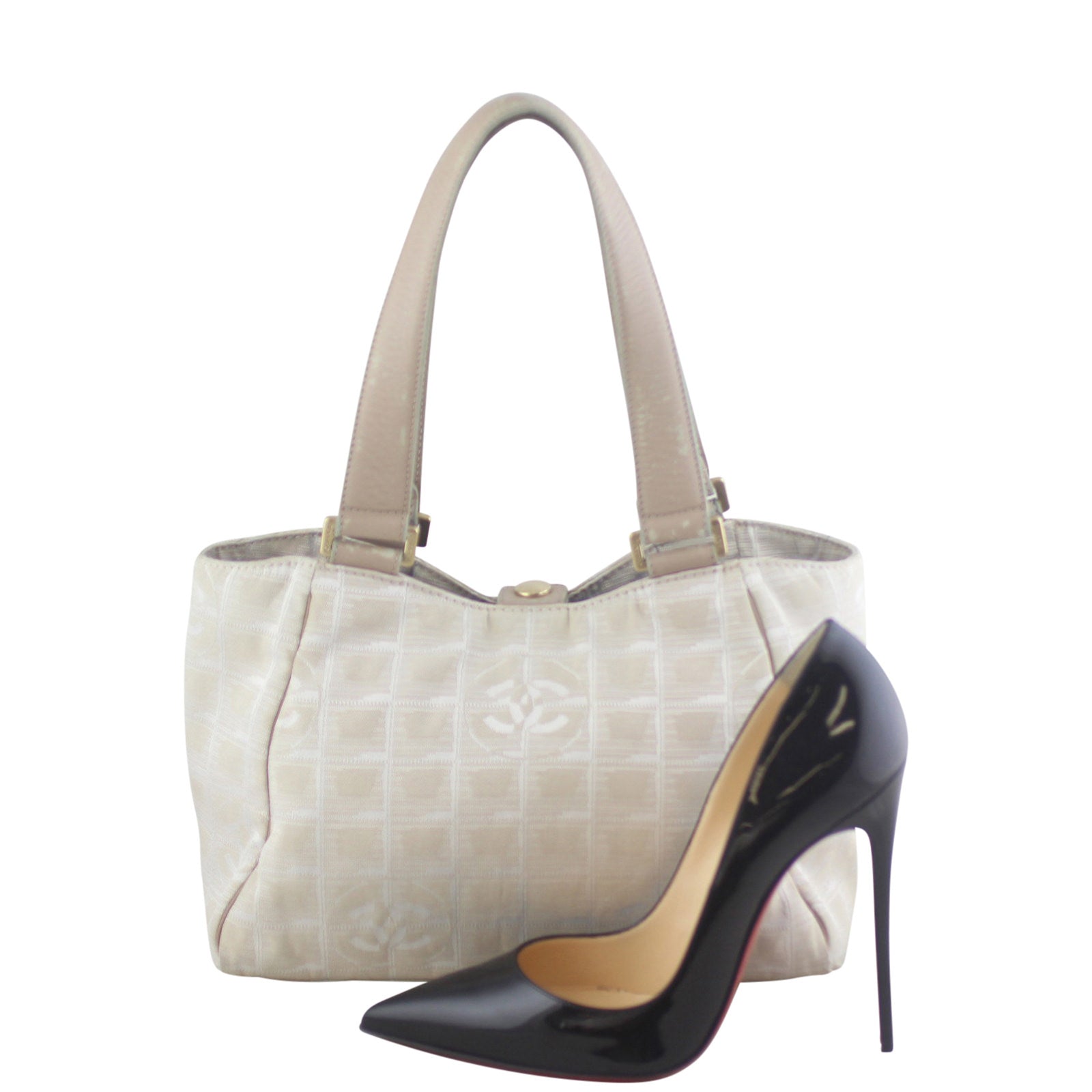 Chanel CC Travel Line Canvas Tote