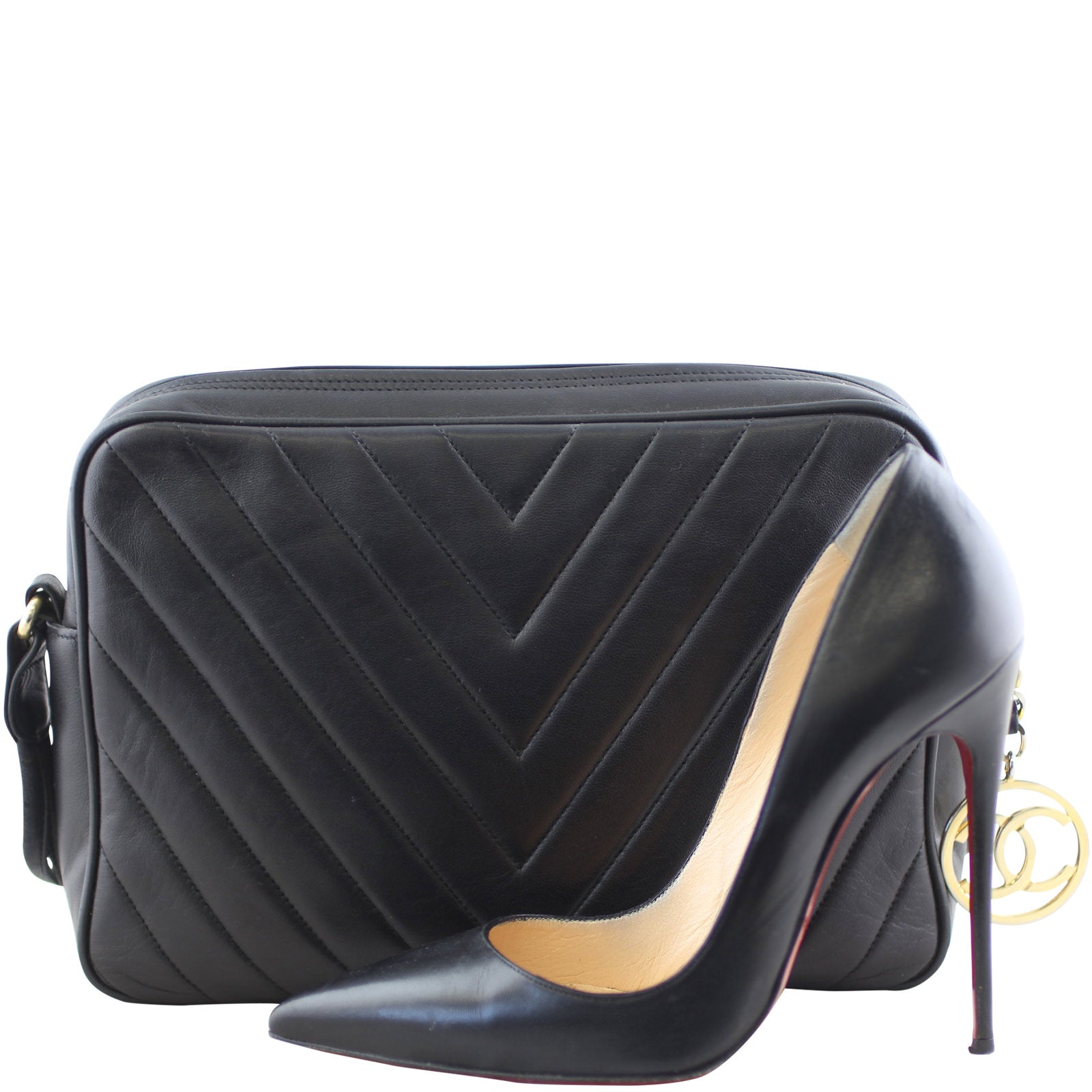 Chanel Chevron Camera Bag