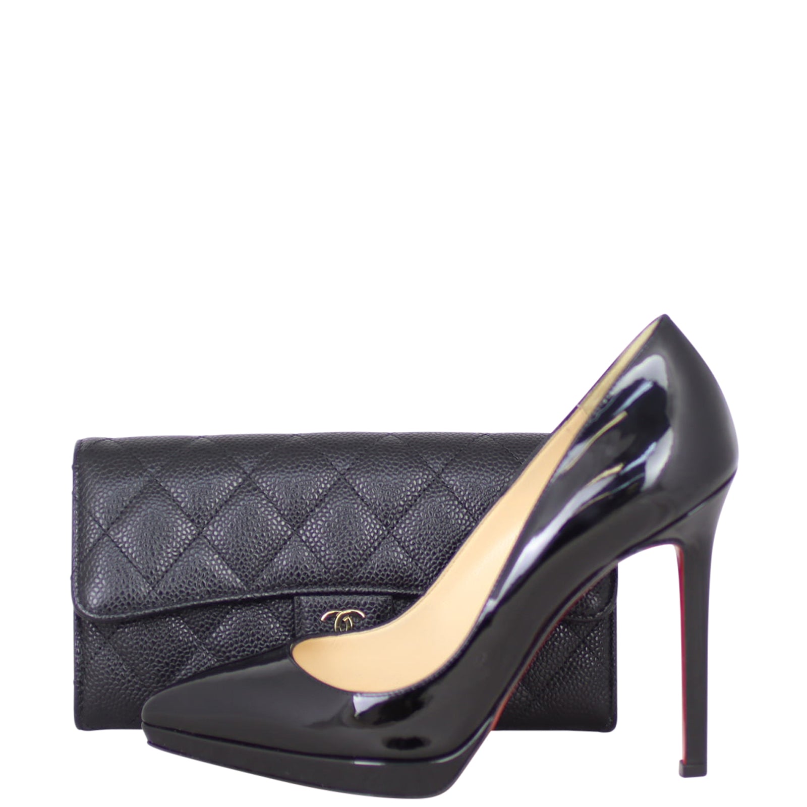 Chanel Classic Flap Long Wallet | Black Quilted Caviar