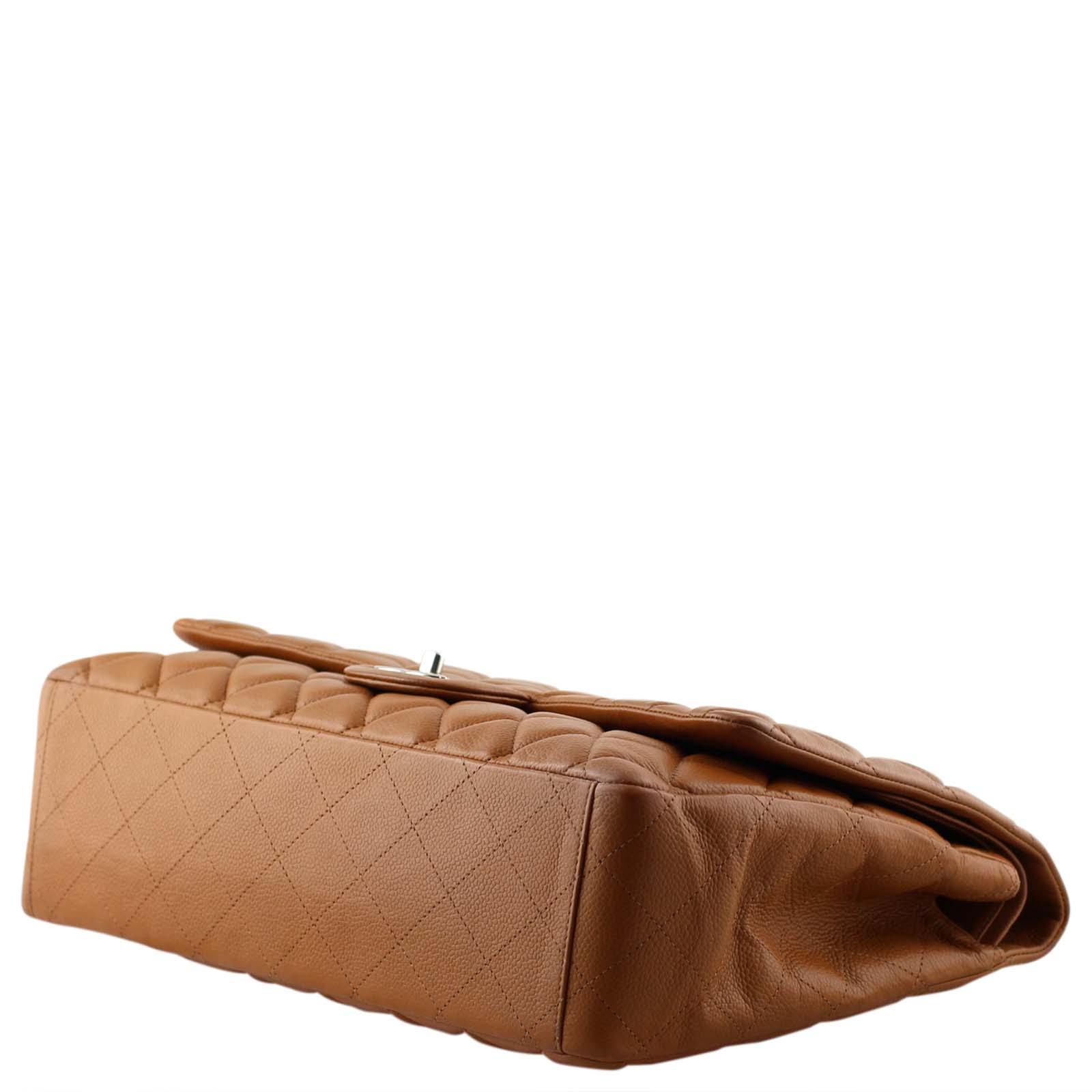 Chanel Classic Double Flap Maxi | Tan