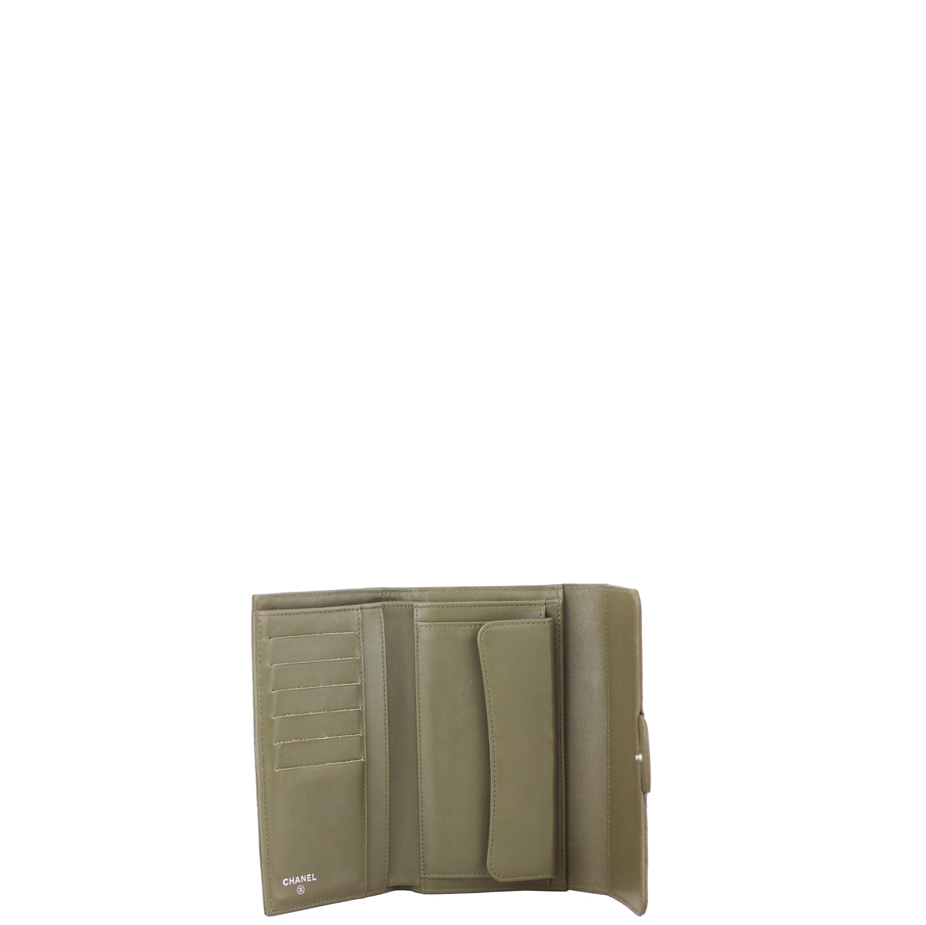 Chanel Classic Flap Wallet | Khaki Green