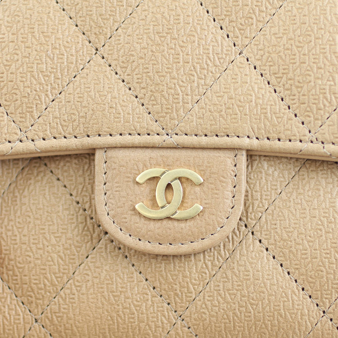Chanel Embossed Leather Classic Flap Wallet