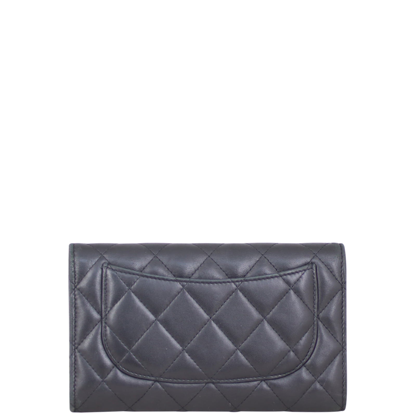 Chanel Classic Flap Wallet | Diamond Silver Hardware