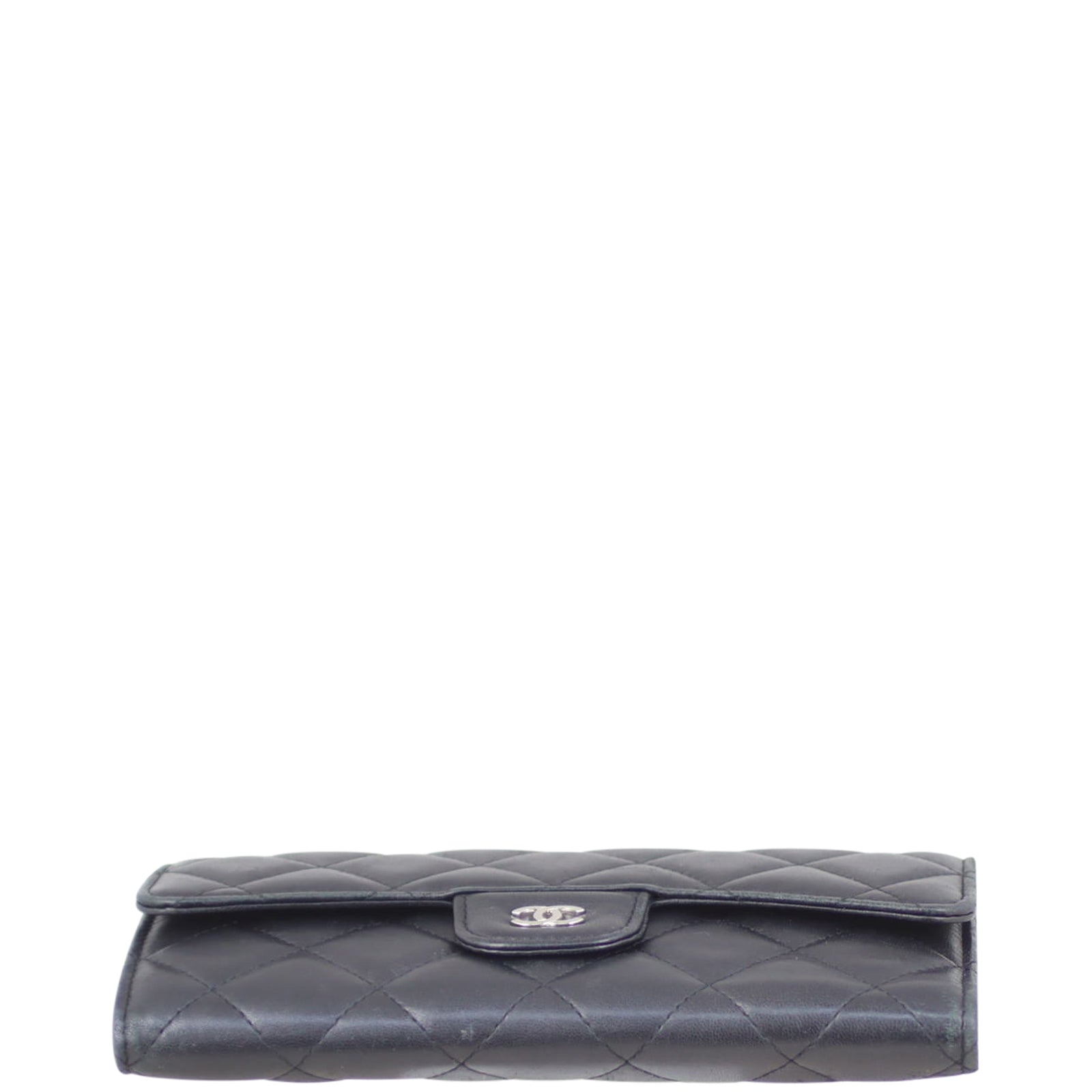 Chanel Classic Flap Wallet | Diamond Silver Hardware