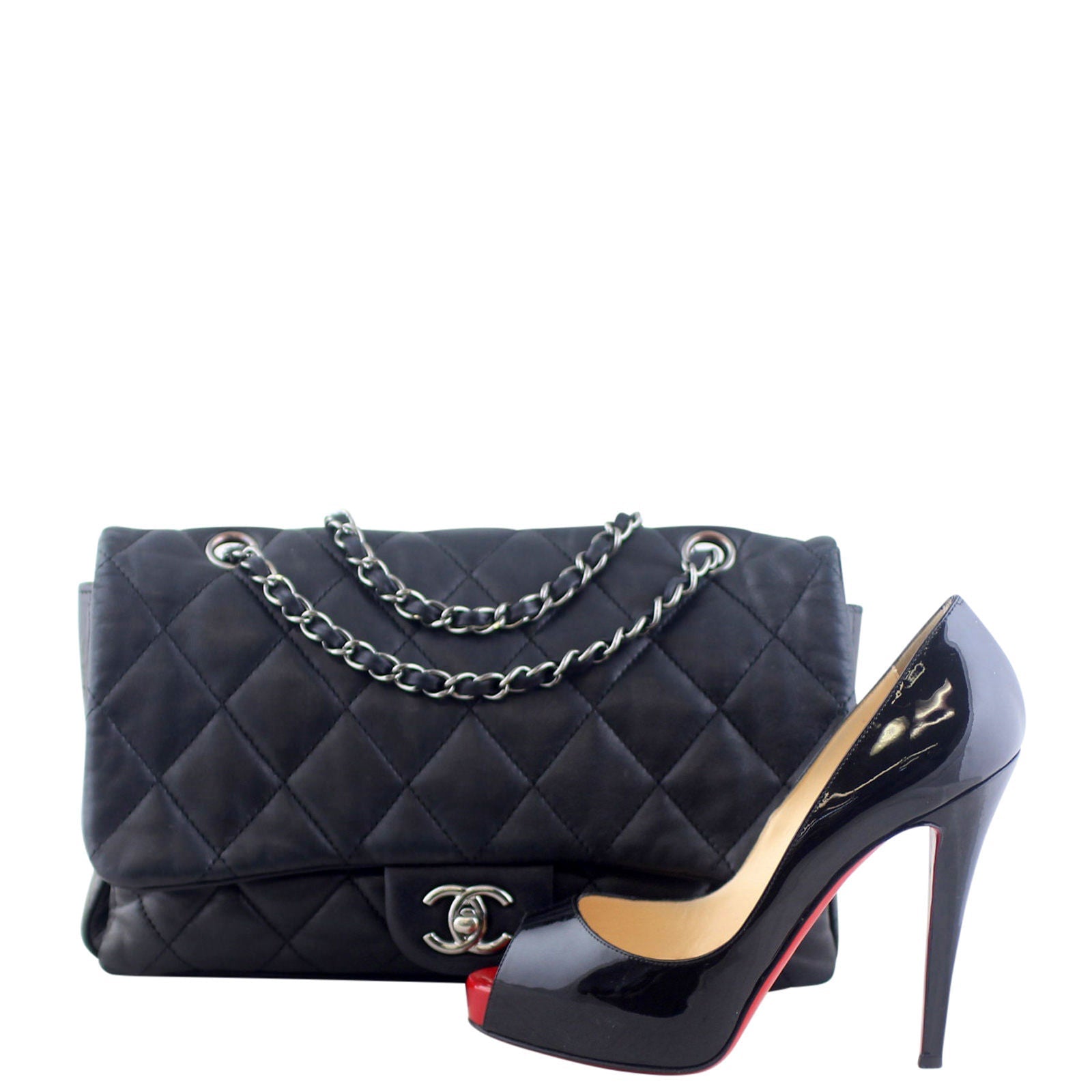 Chanel Soft Quilted Three-Pouch Flap Bag