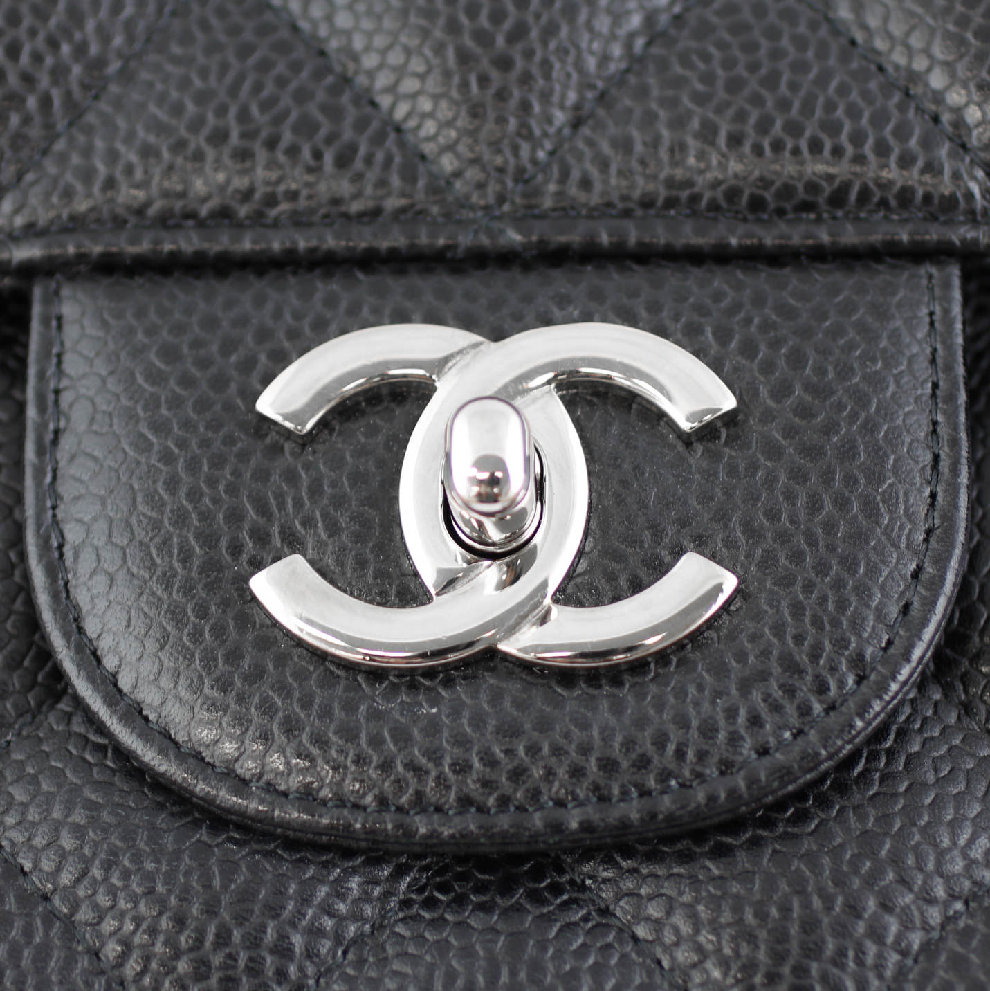 Chanel Classic Single Flap Jumbo | Black Caviar 13 Series