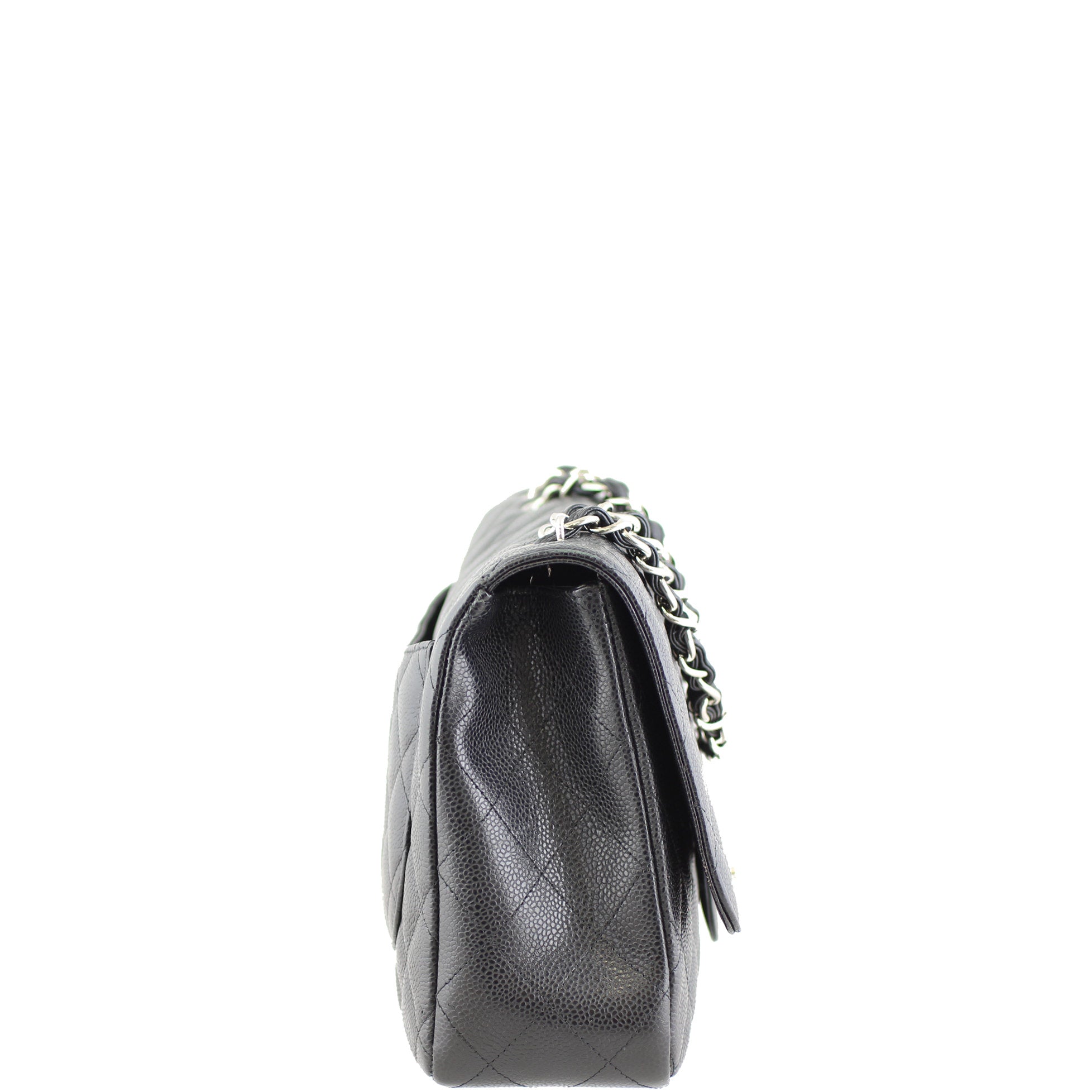 Chanel Classic Single Flap Jumbo | Black Caviar 13 Series