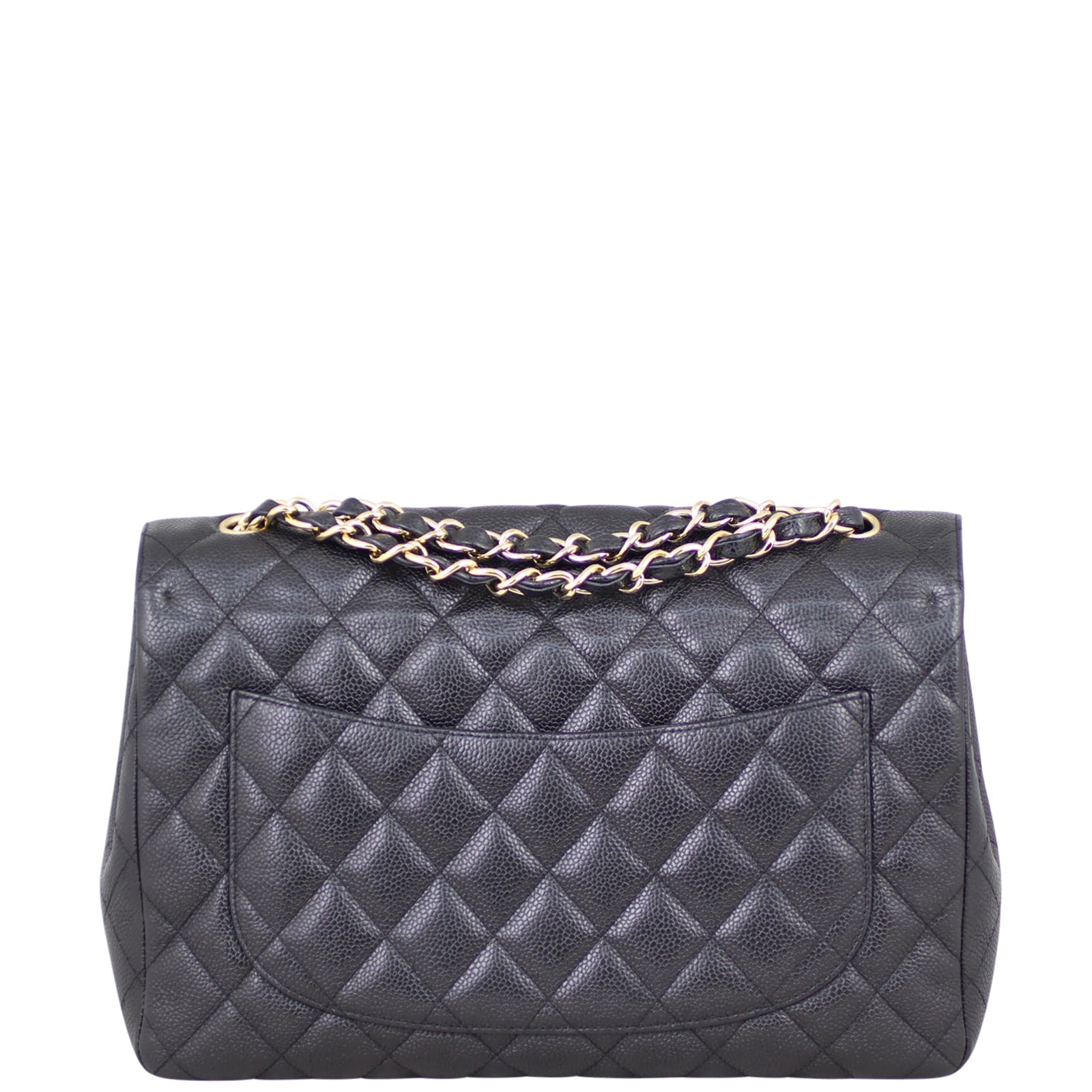 Chanel Classic Single Flap Jumbo | Black Caviar GHW