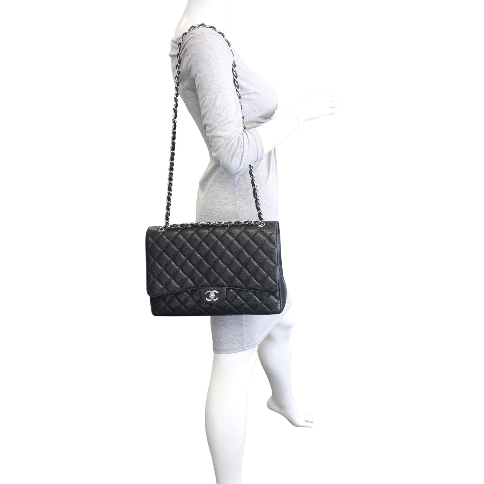 Chanel Classic Single Flap Maxi | Black 13 Series