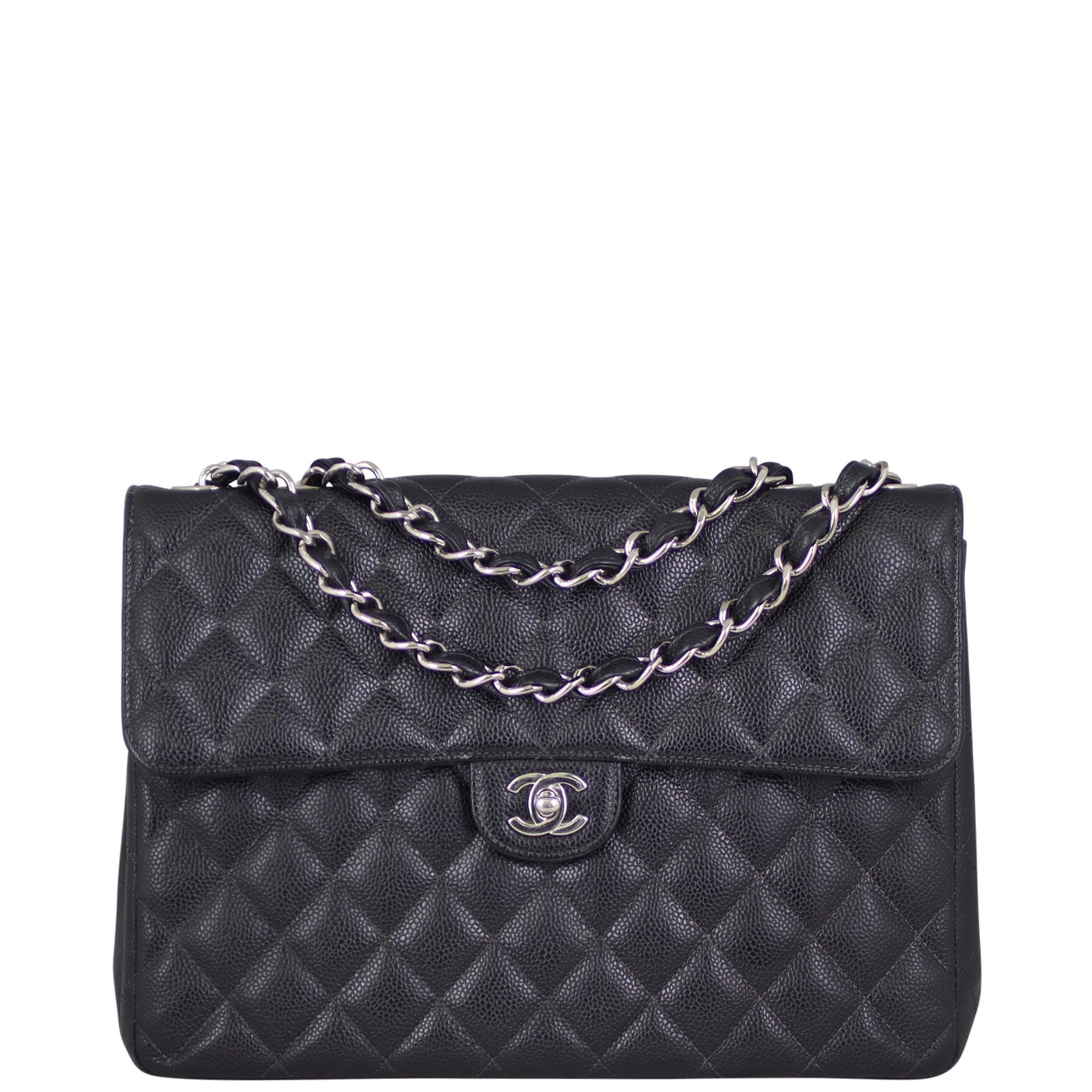 Chanel Classic Single Flap Jumbo | Black Vintage 9 series