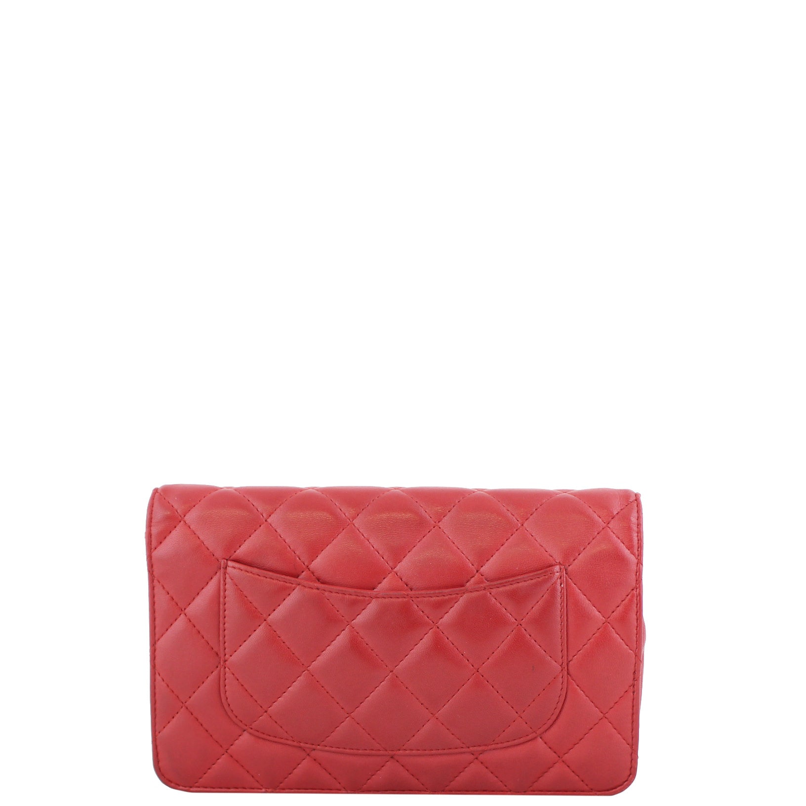 Chanel Classic Wallet on Chain | Red