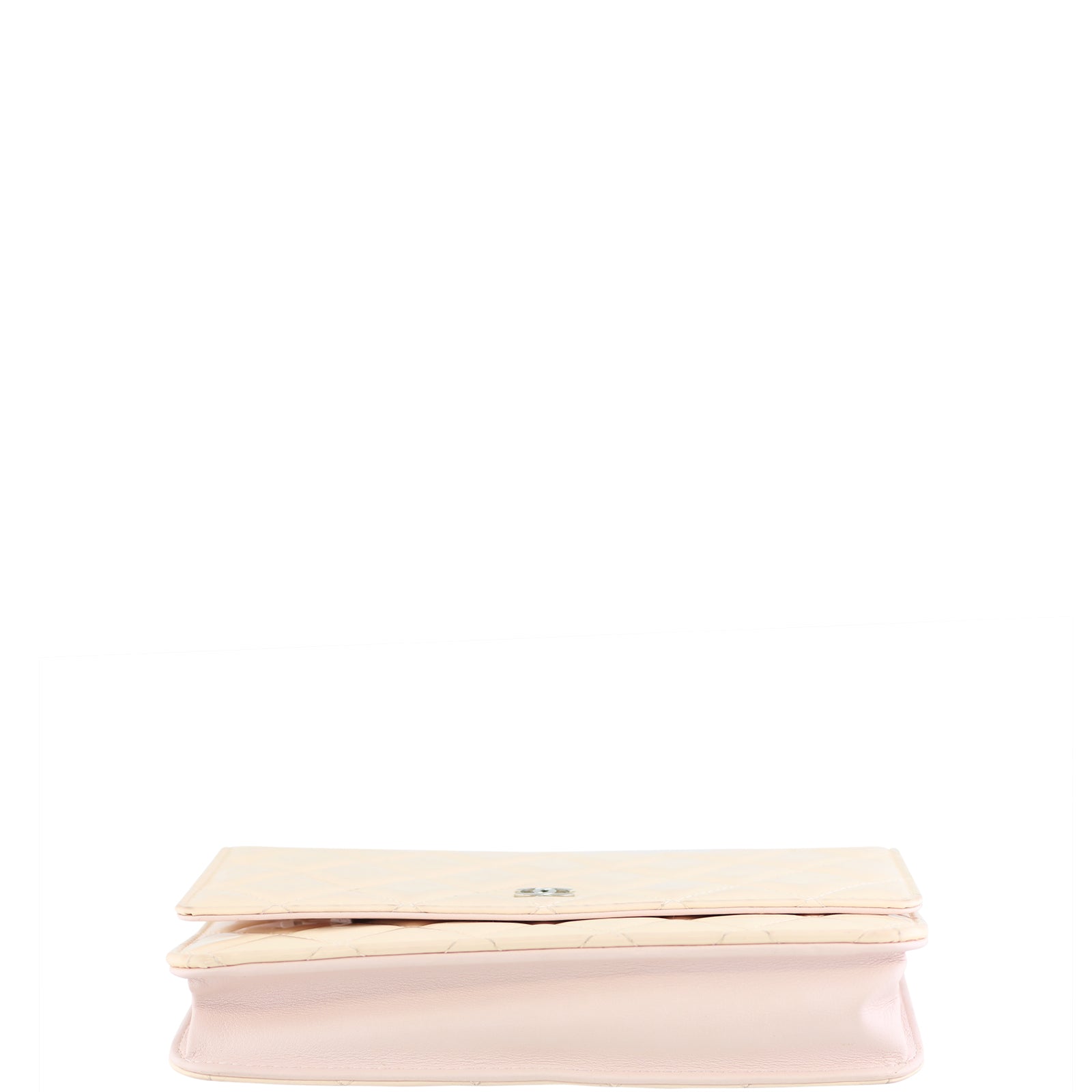 Chanel Classic Wallet on Chain | Shell Pink Silver Hardware
