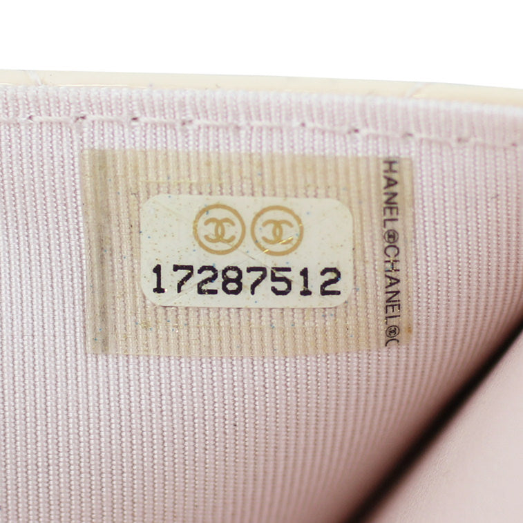 Chanel Classic Wallet on Chain | Shell Pink Silver Hardware