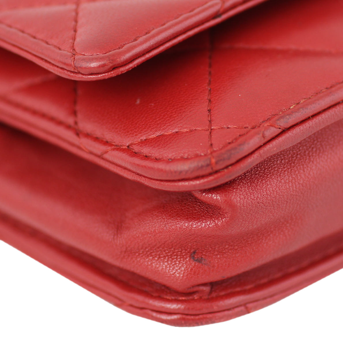 Chanel Classic Wallet on Chain | Red