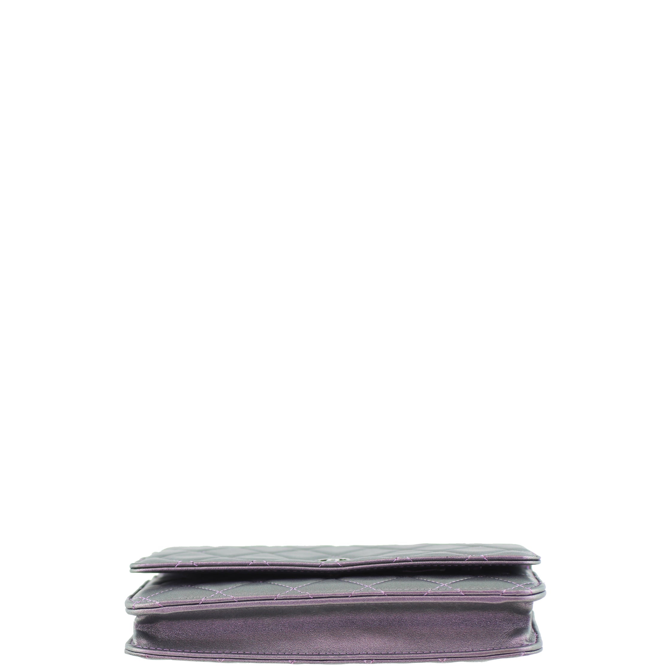 Chanel Classic Wallet On Chain Iridescent | Purple And Green